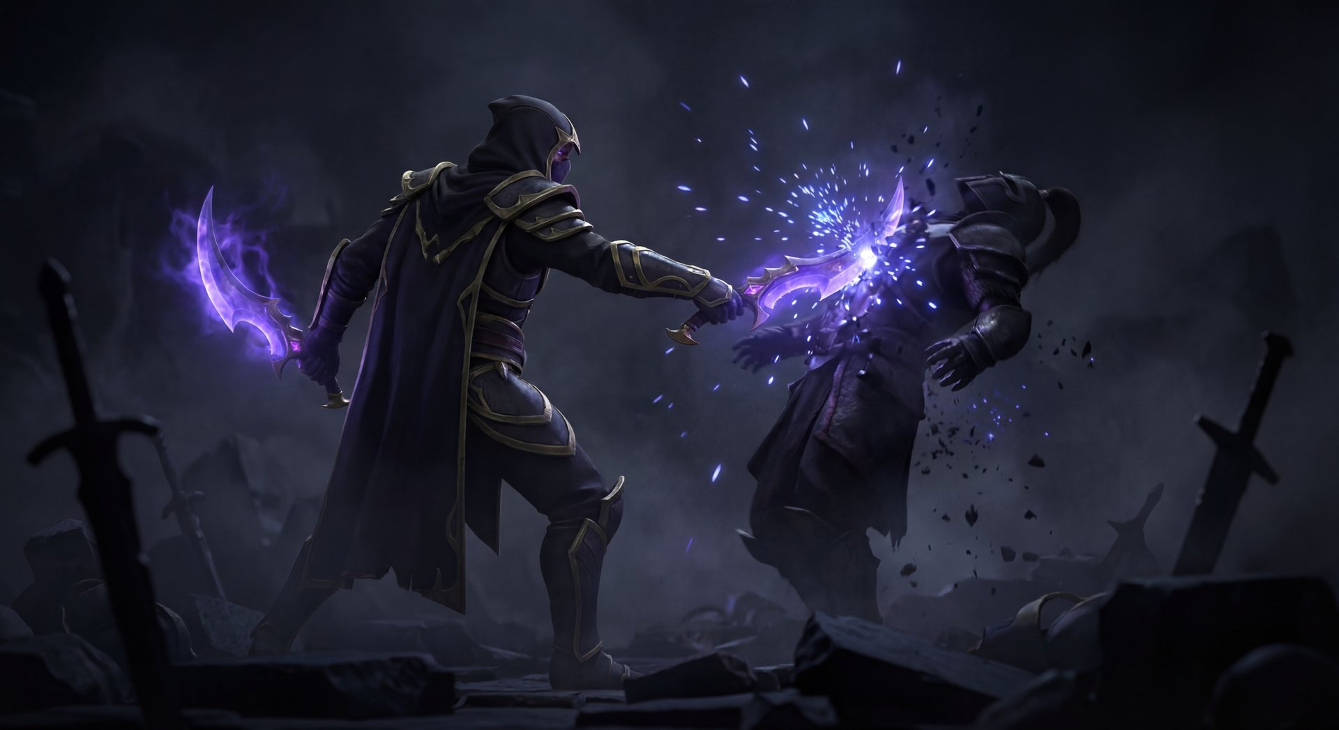 Anti-Mage using Mana Break ability in Dota 2