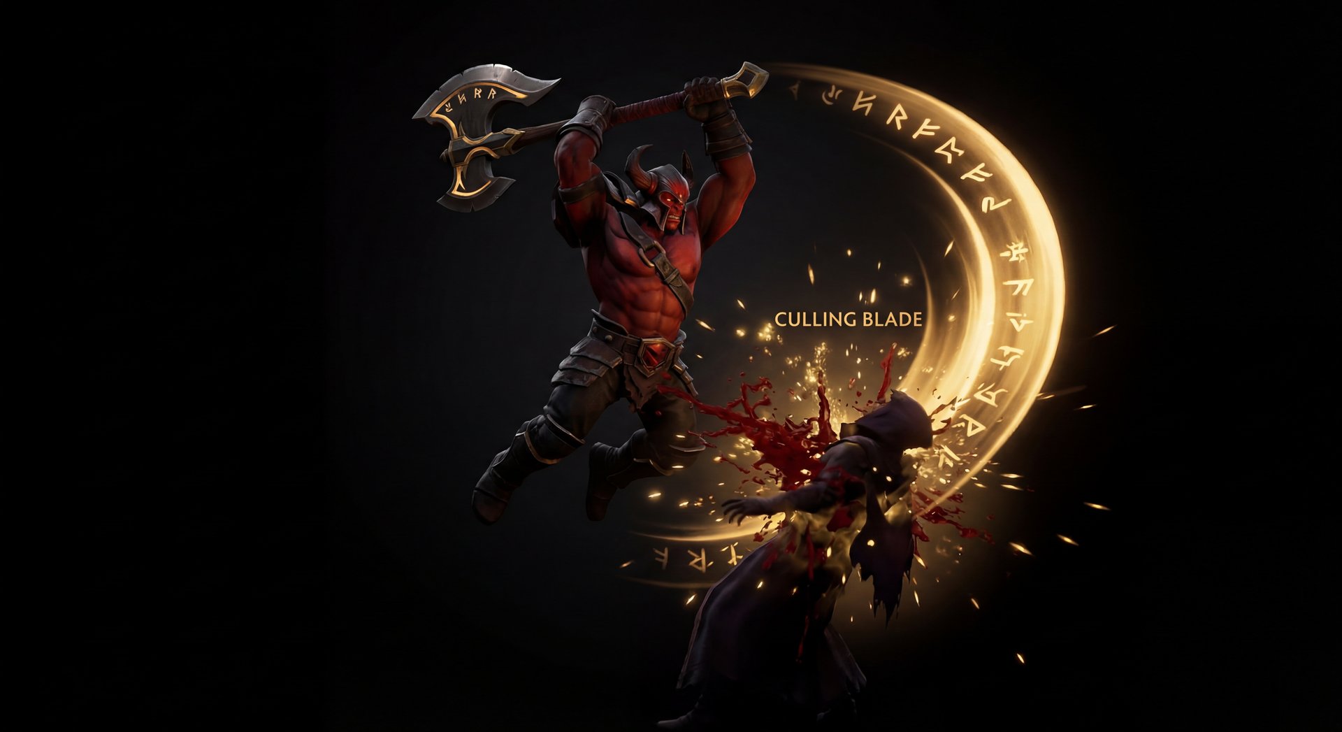 Axe Dota 2 item build progression with Blink Dagger, Blade Mail, BKB, Heart of Tarrasque