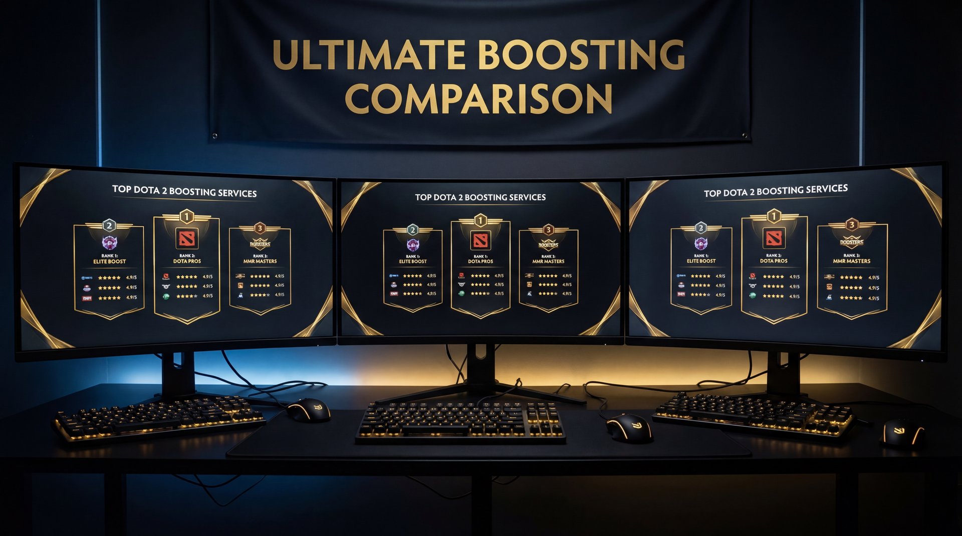 Best Dota 2 boosting sites comparison