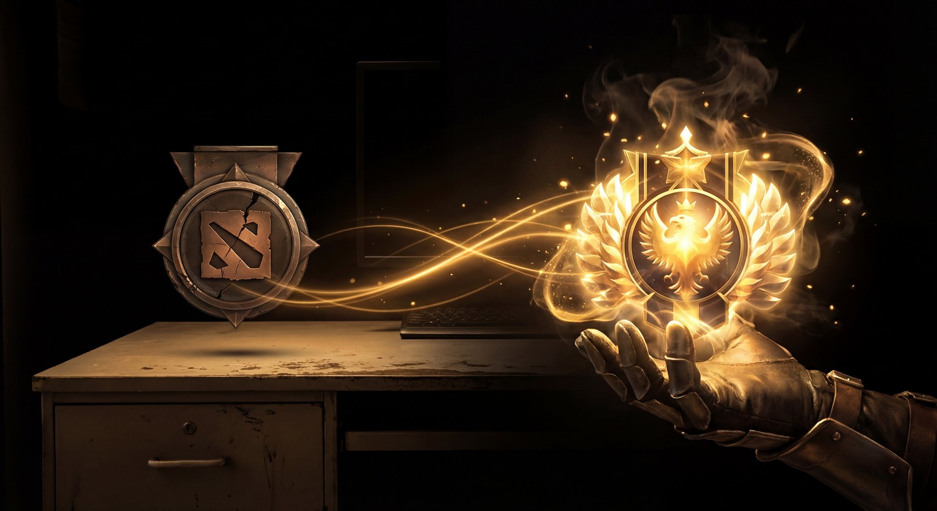 Dota 2 before and after boost comparison Herald to Divine