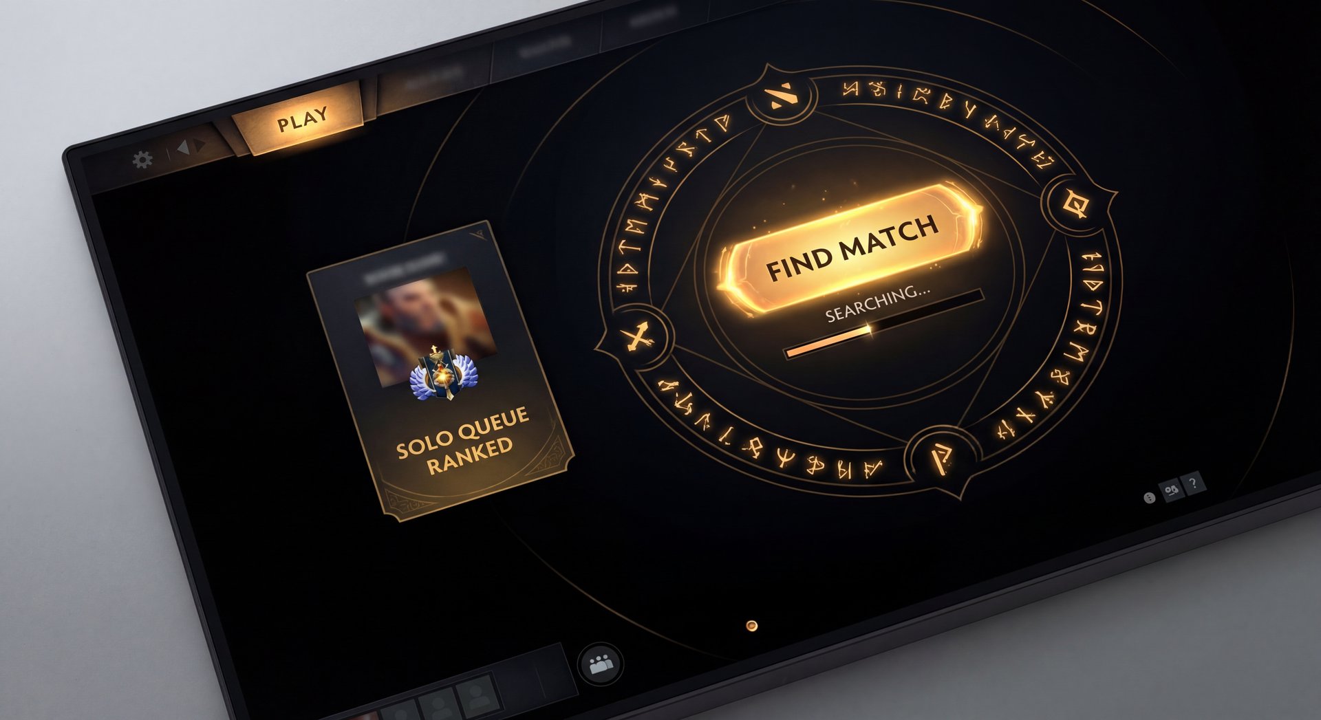 Dota 2 solo queue matchmaking screen concept