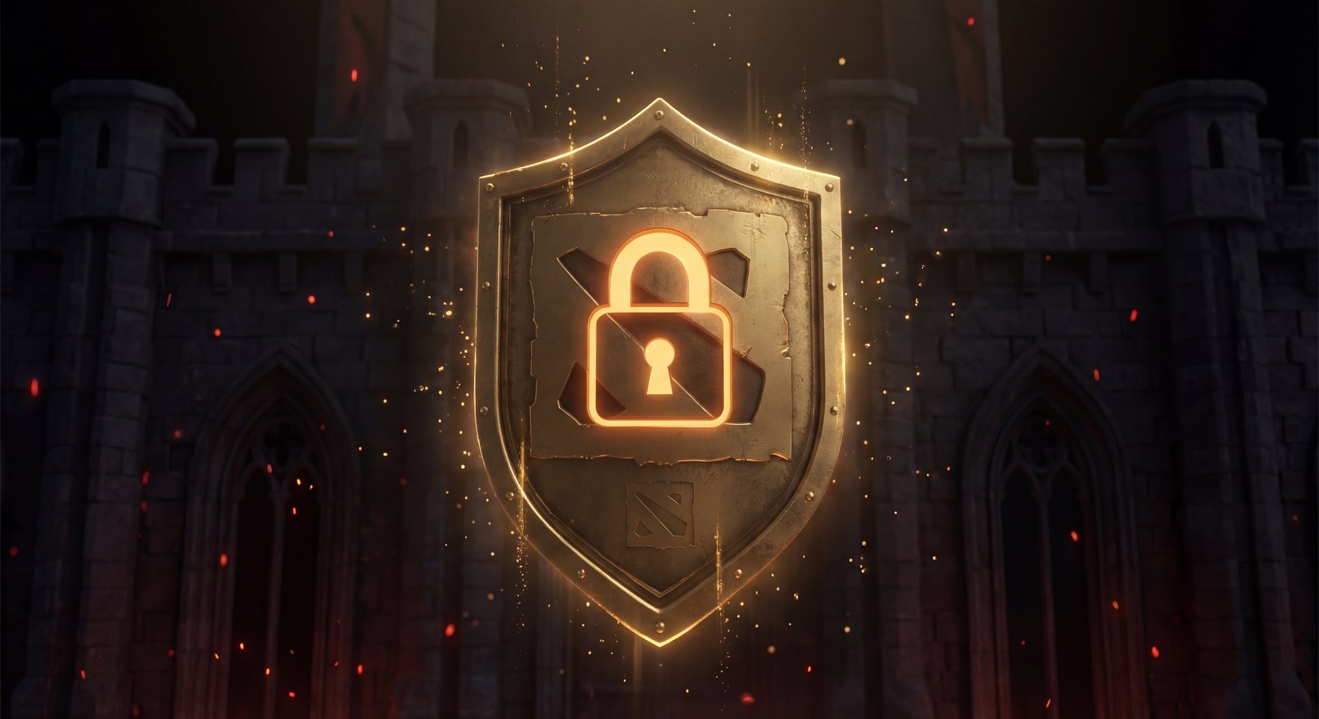 Dota 2 account security shield with Steam Guard protection