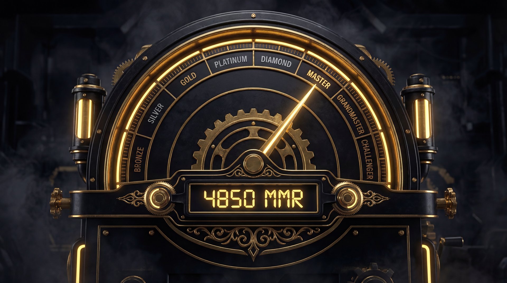 MMR meter gauge showing different value tiers for Dota 2 boost