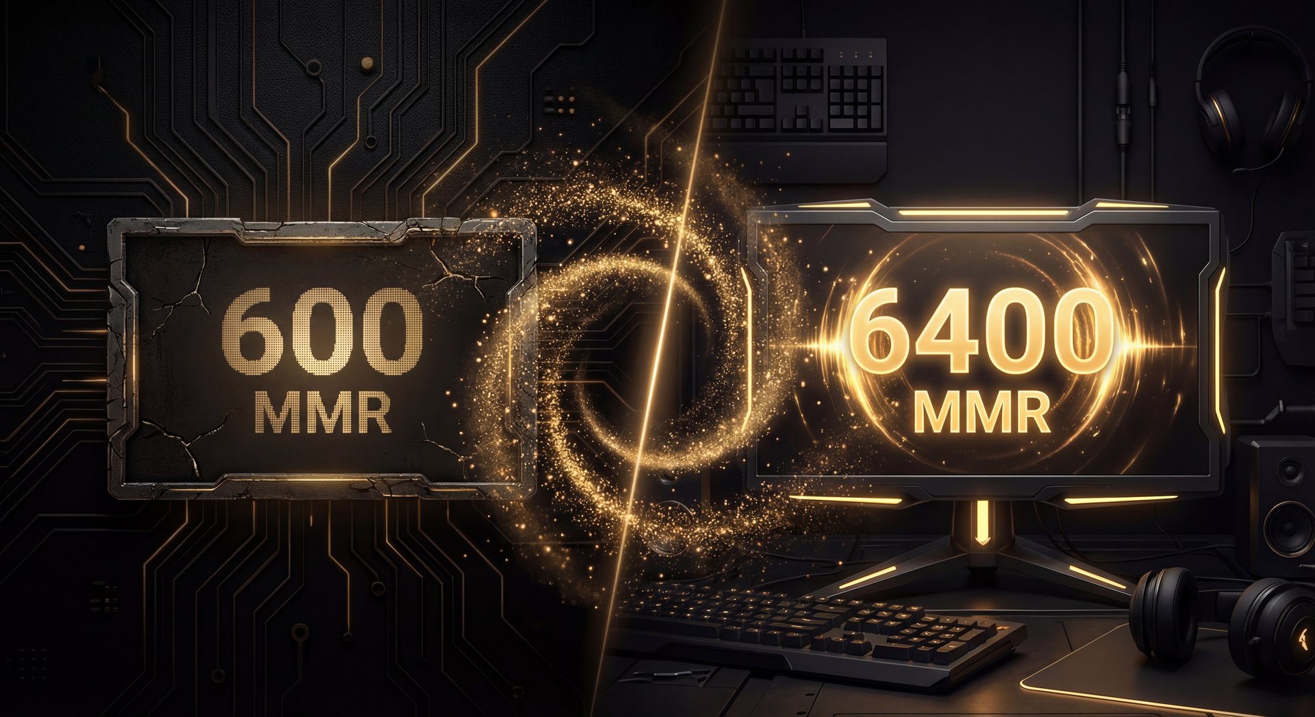 Before and after MMR comparison showing calibration impact