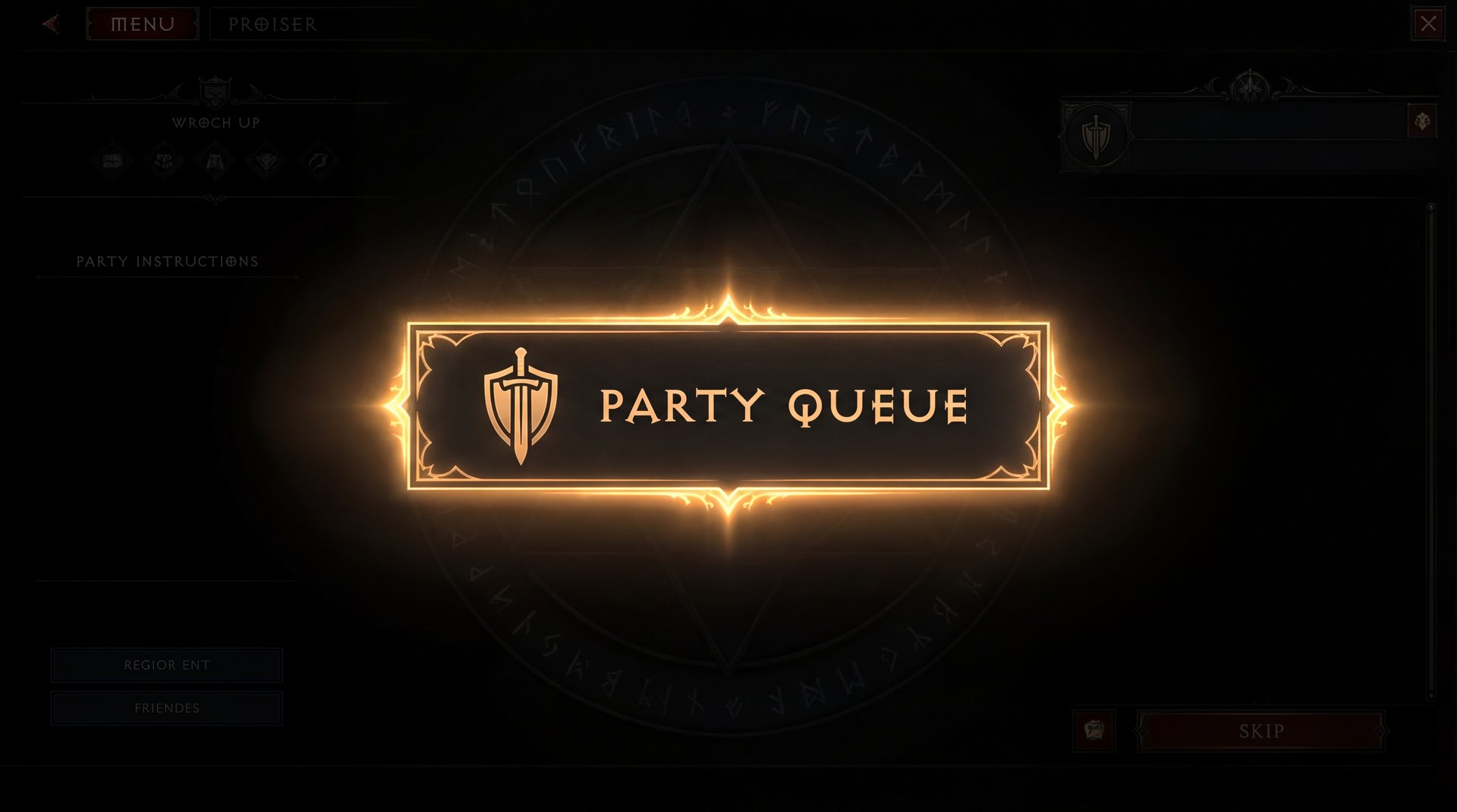 Split screen showing solo queue sadness vs party boost victory celebration