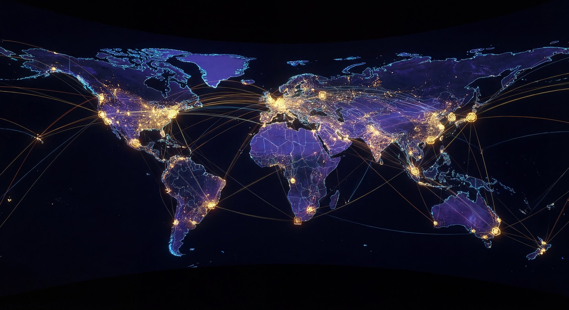 IP address masking concept art with golden digital shield