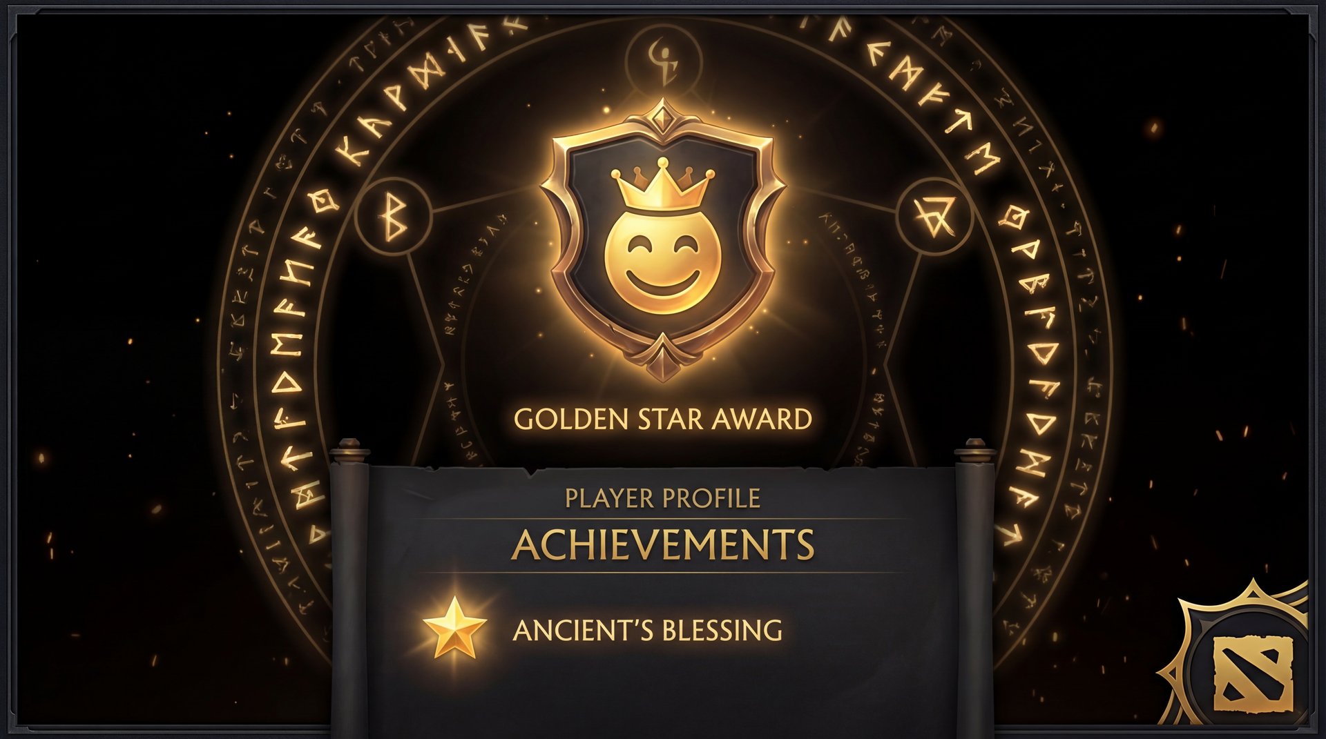 Smiley face report card with gold star for high Behavior Score