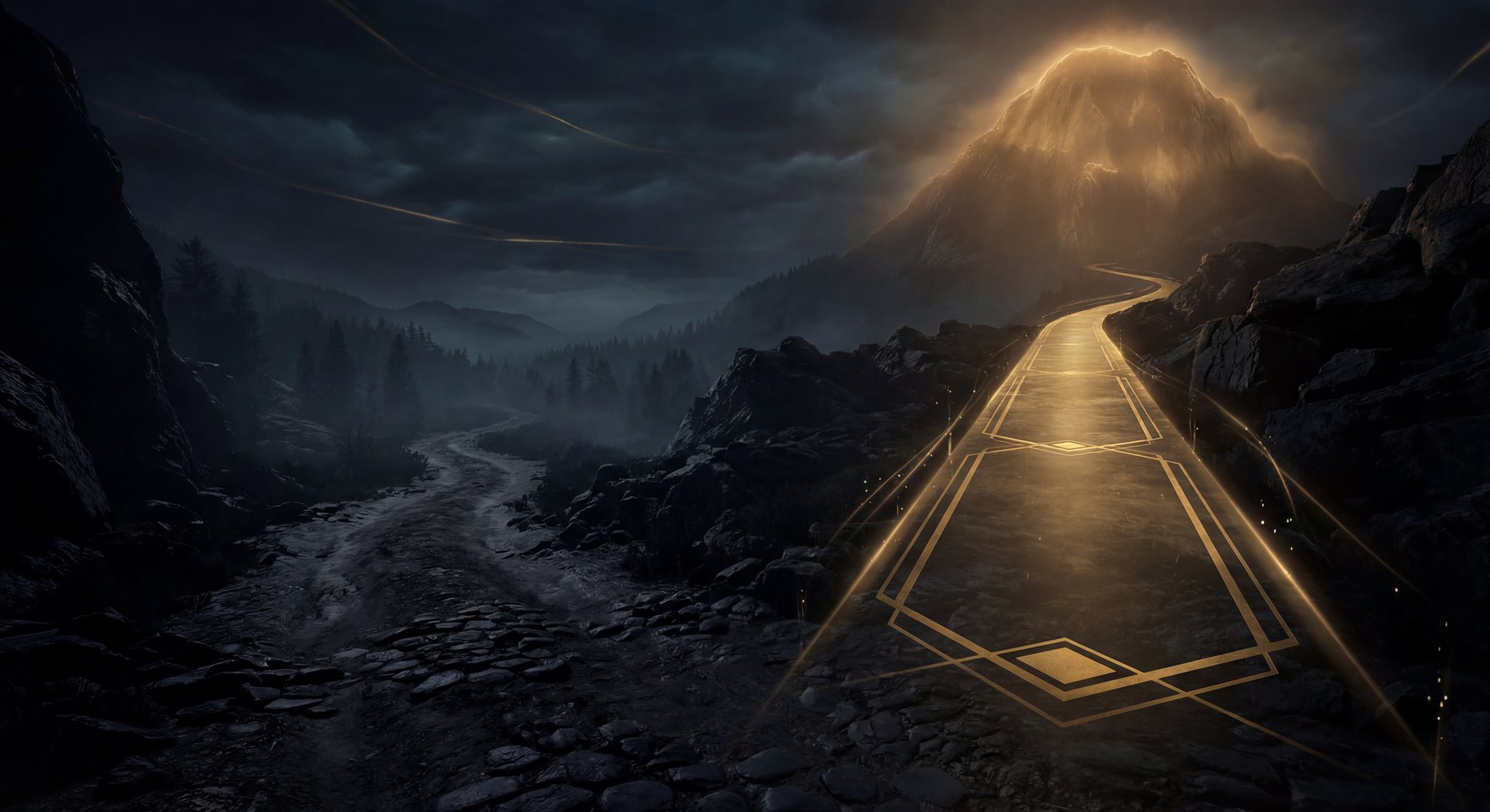Two diverging paths showing grind vs boost for new Dota 2 account