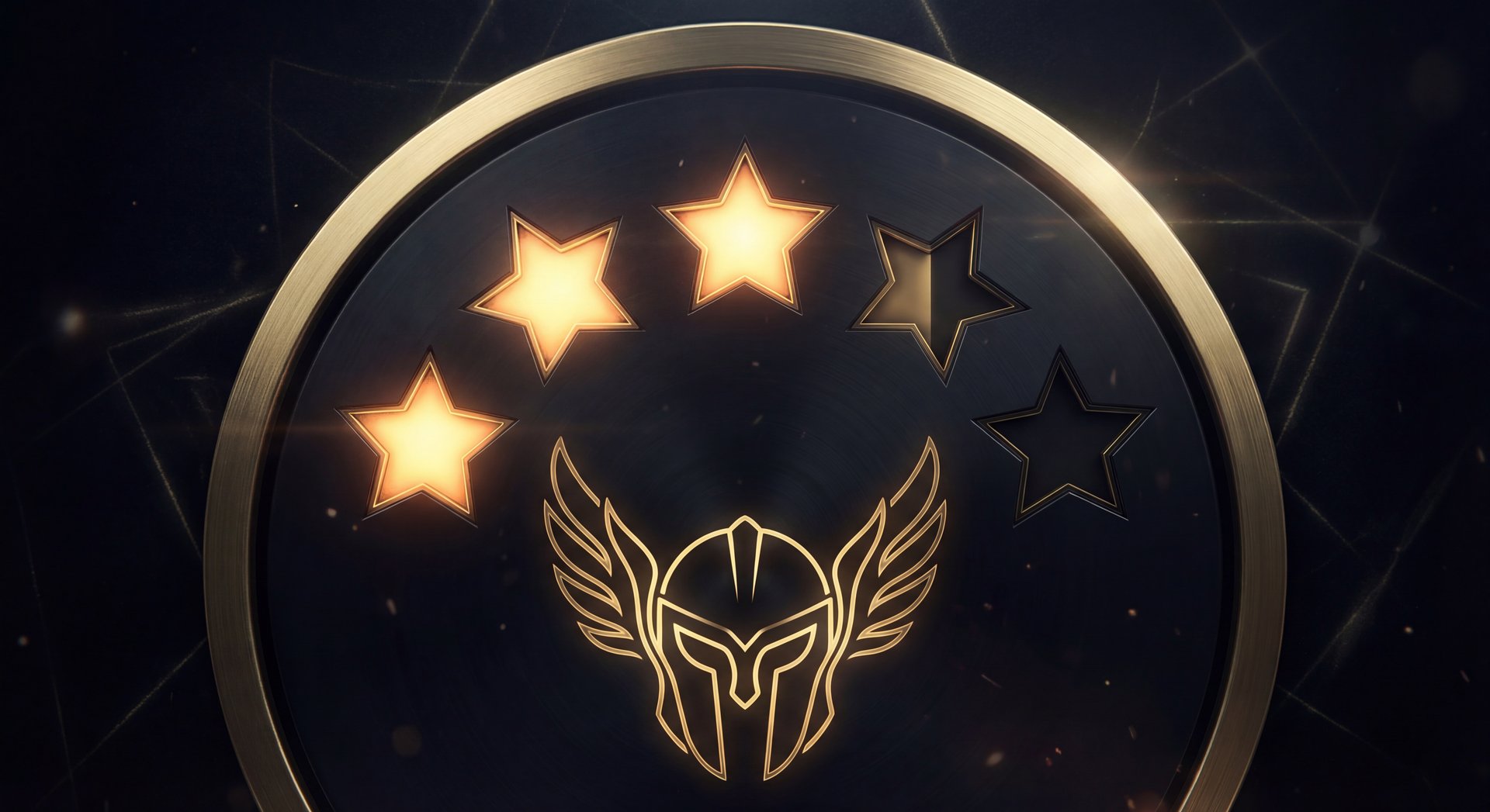 Stars filling up on a Dota 2 rank medal showing progression