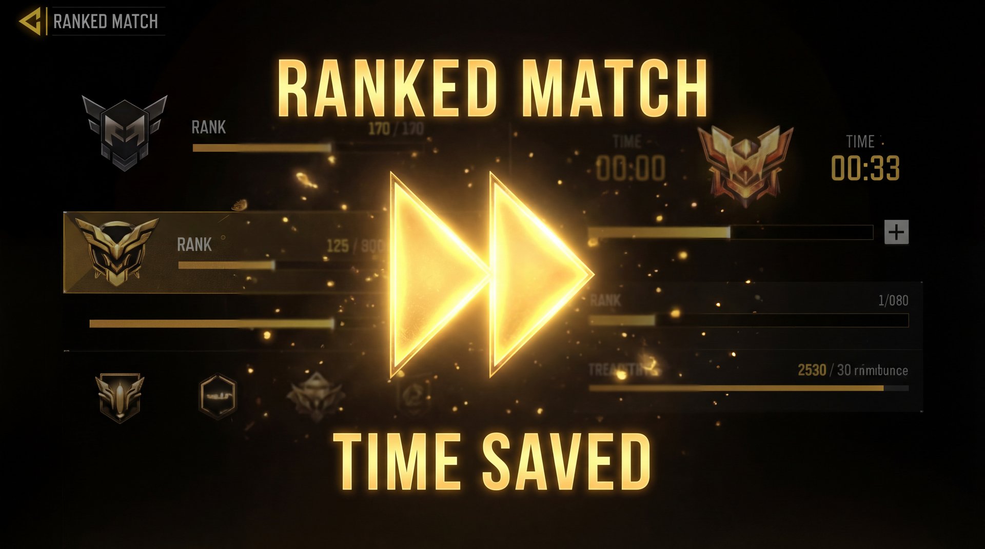 Fast-forward button on ranked match for time-saving boost