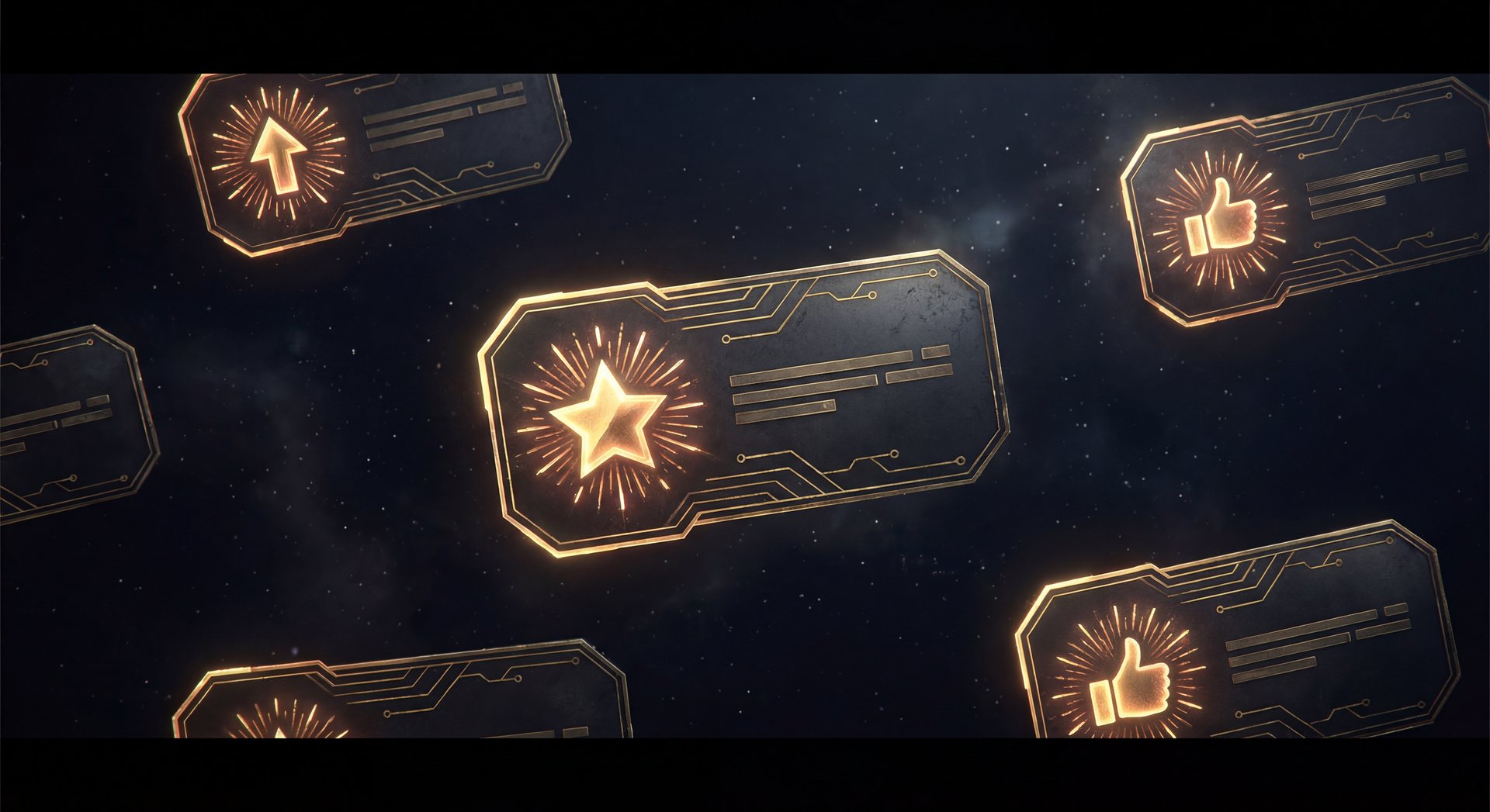 Testimonial cards with gold borders showing Dota 2 boost customer feedback