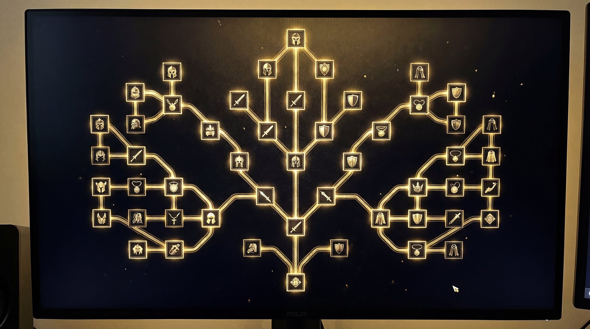 Advanced itemization decision tree with gold connections