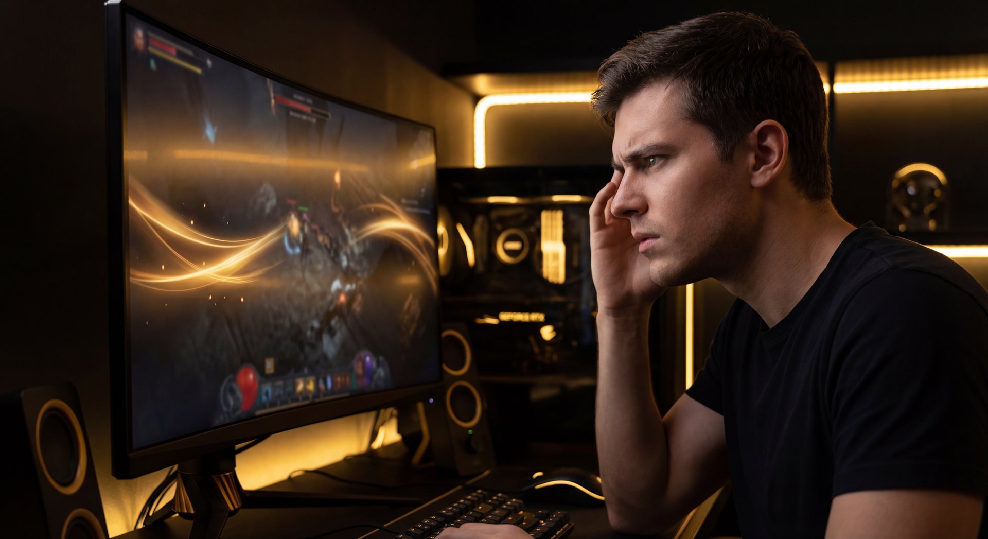 Player analyzing replay with confusion in Dota 2