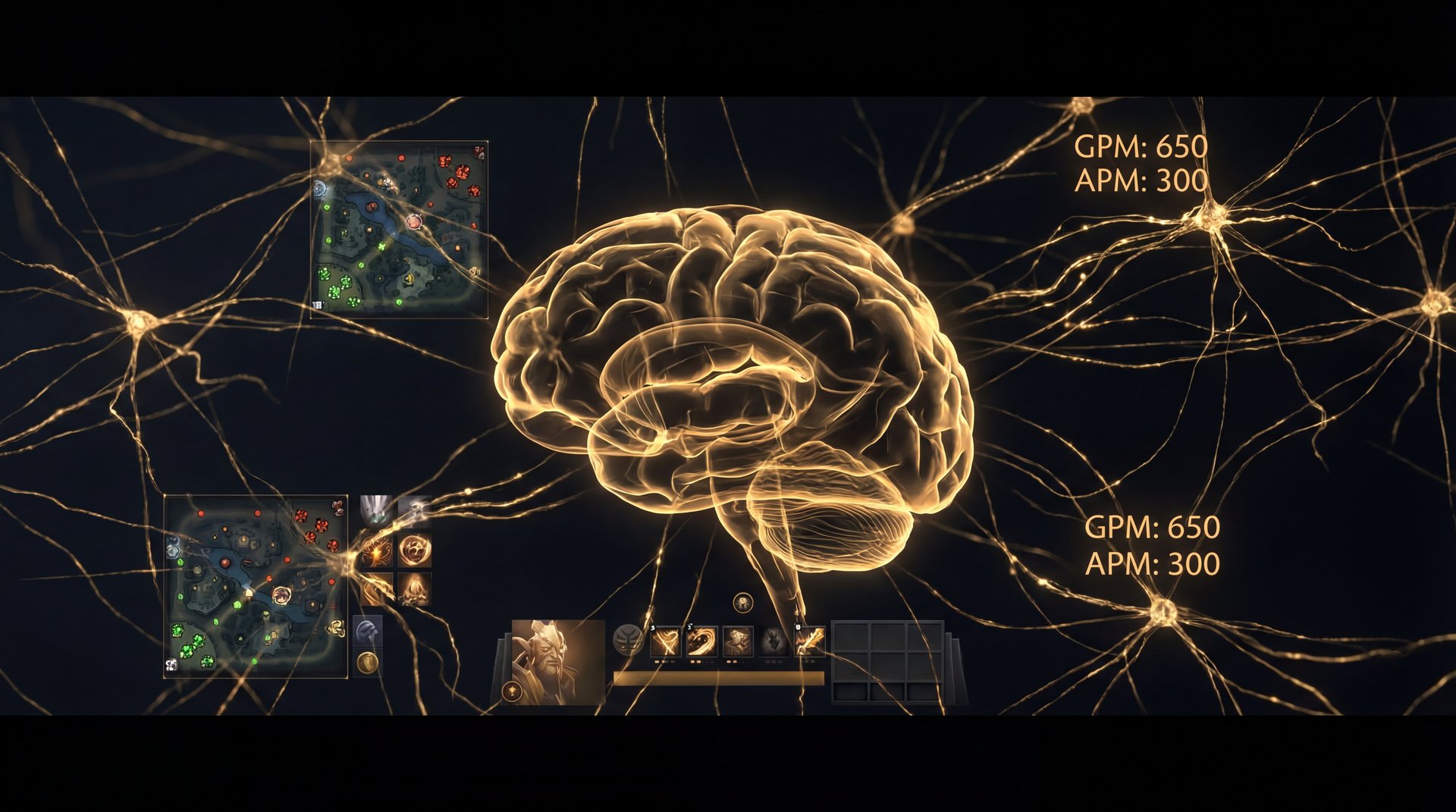 Decision making speed comparison between Ancient and Immortal Dota 2 players