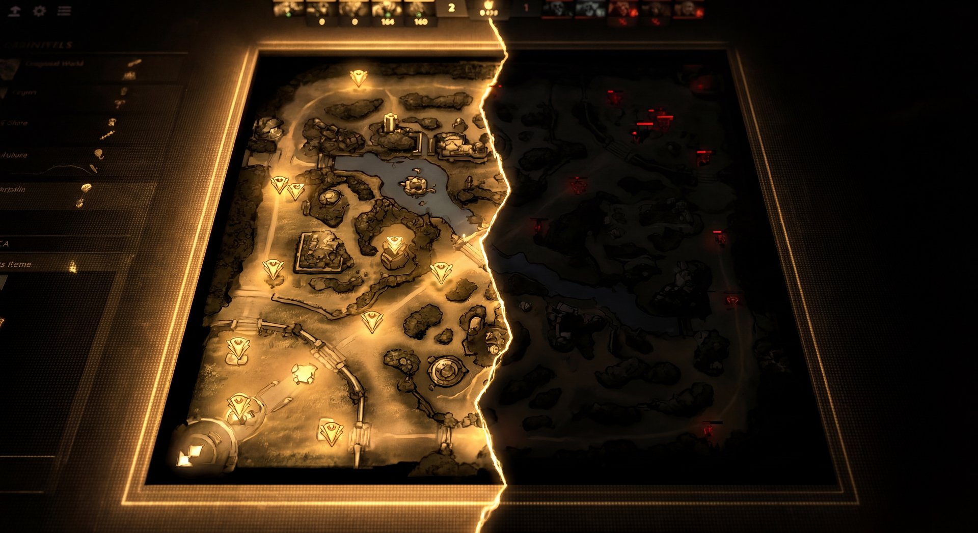 Dota 2 vision comparison warded vs blind map