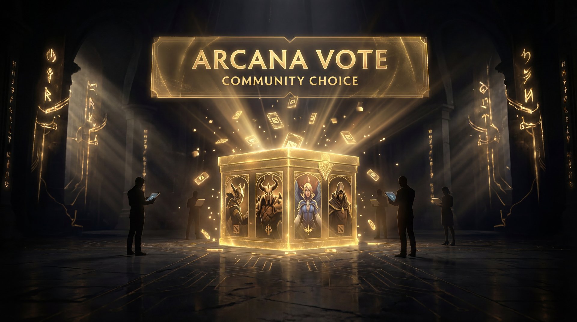 Hero transformation before and after arcana with golden effects