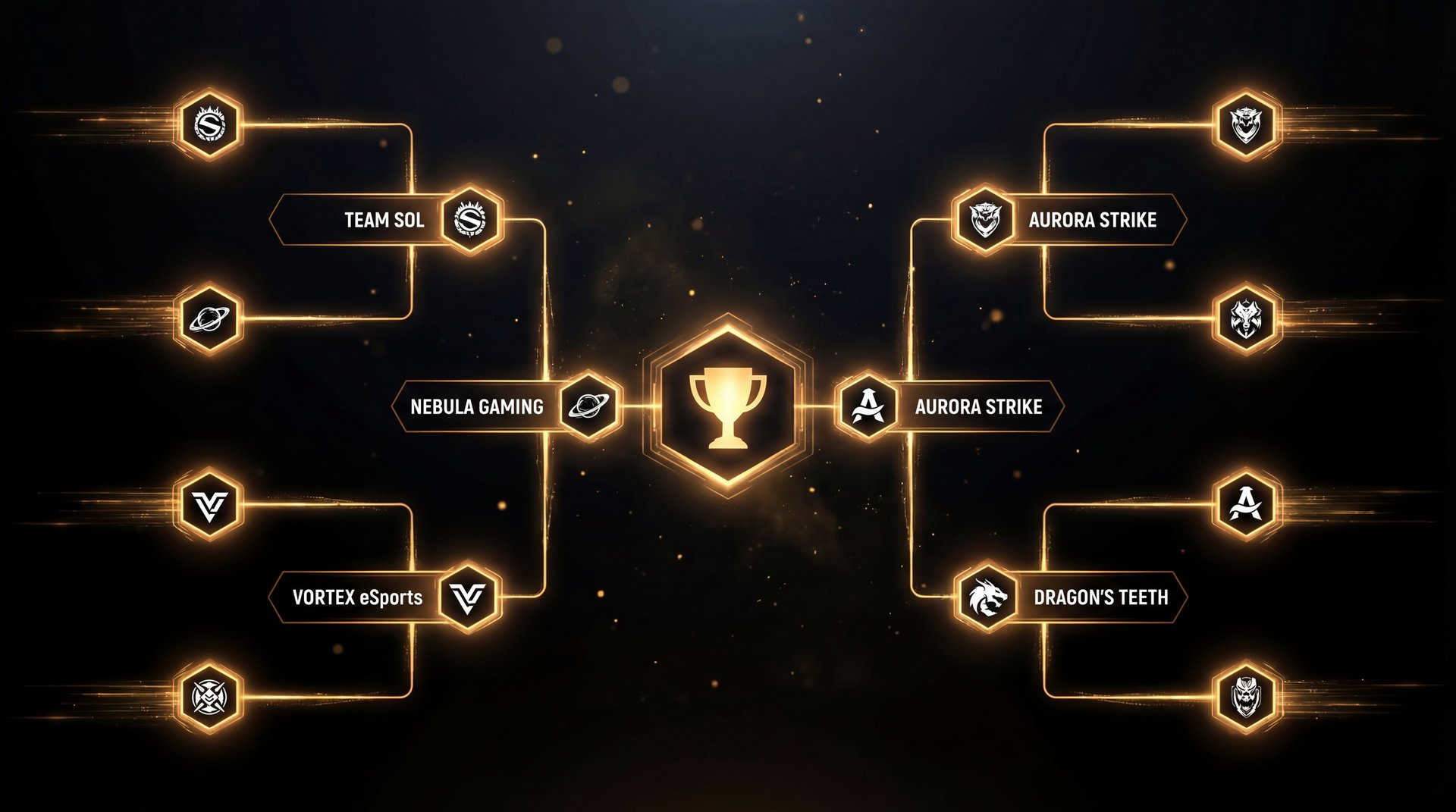 Top team logos competing in TI 2026 bracket