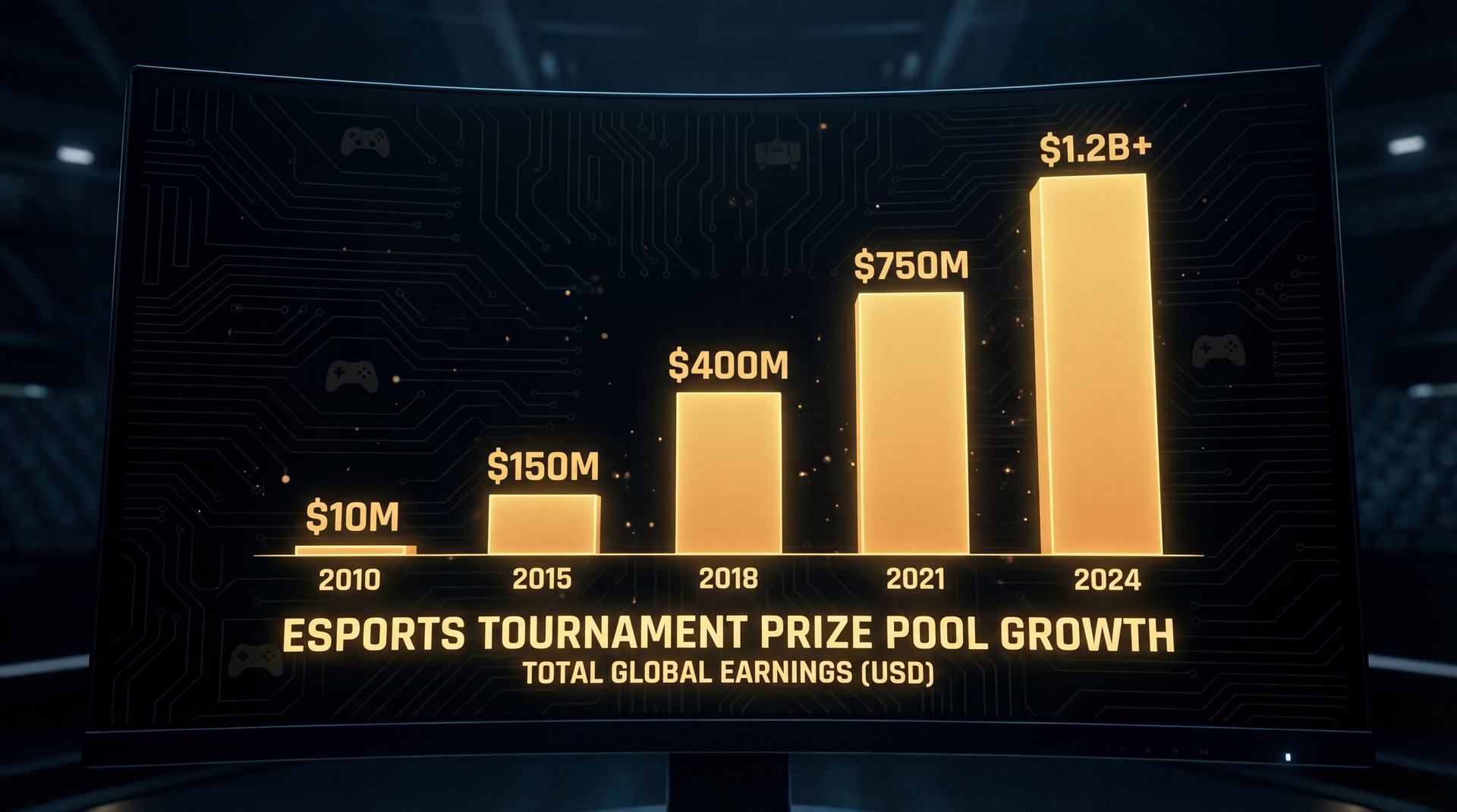 TI prize pool growth chart over the years
