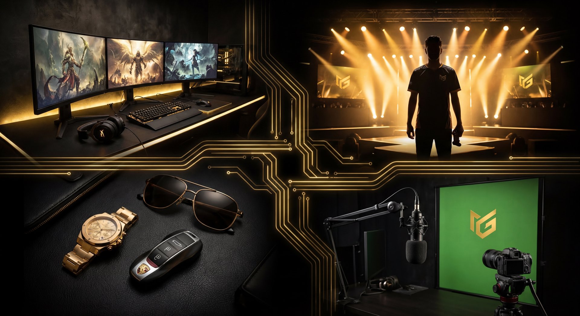 Dota 2 pro player lifestyle and gaming setup dark cinematic