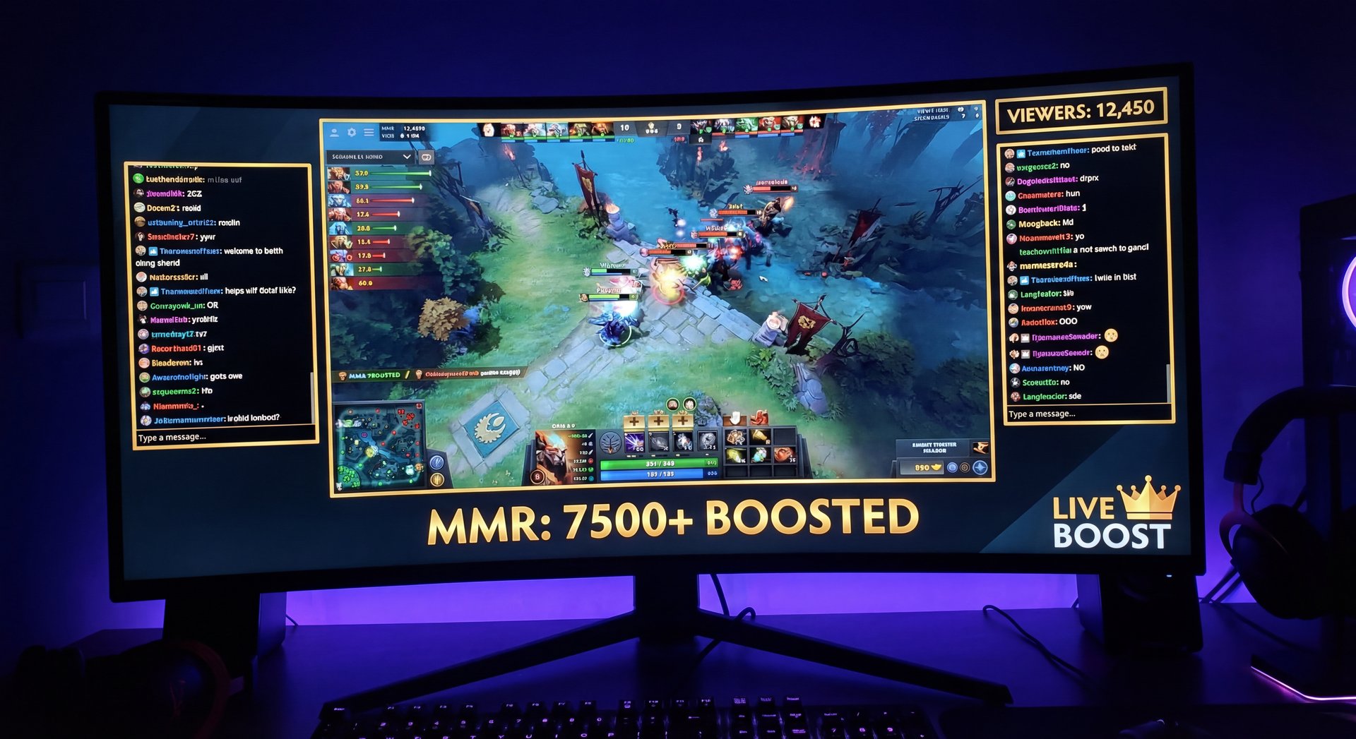 Viewer watching booster play with learning annotations