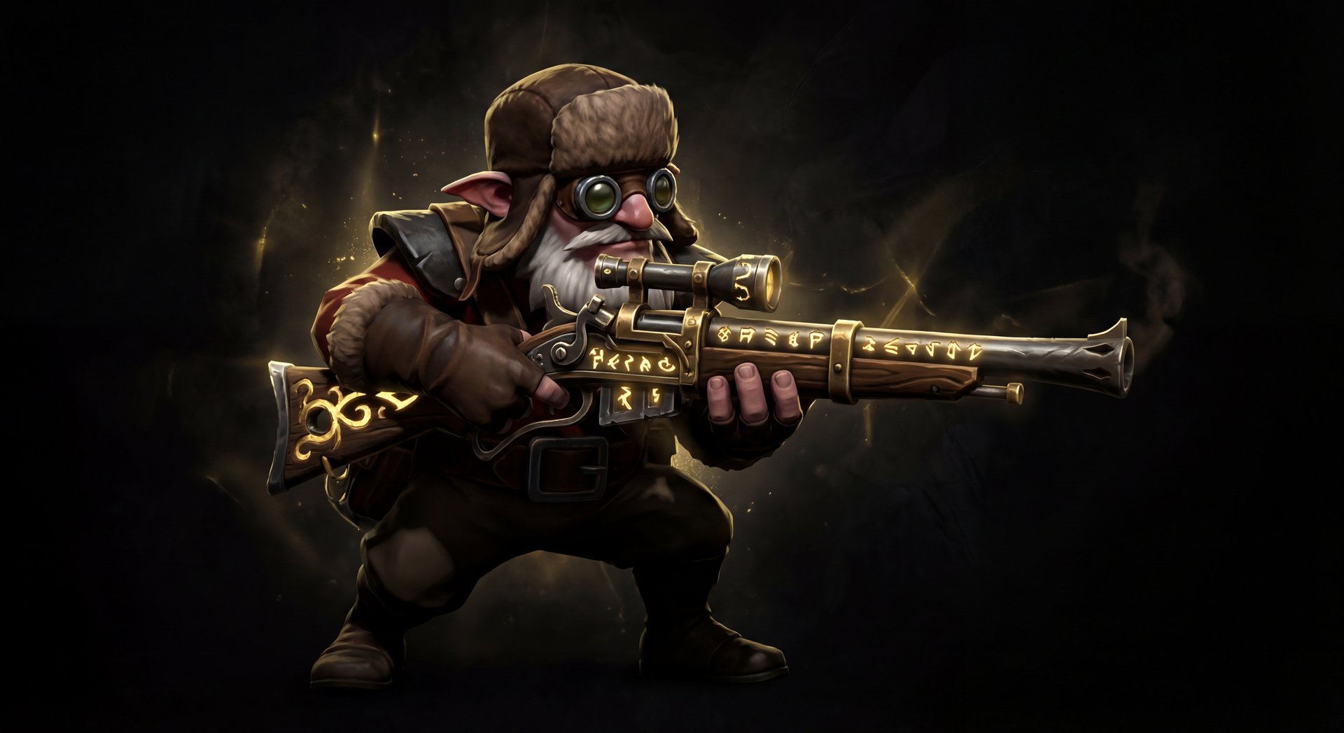Sniper Dota 2 hero guide featured image gold black cinematic