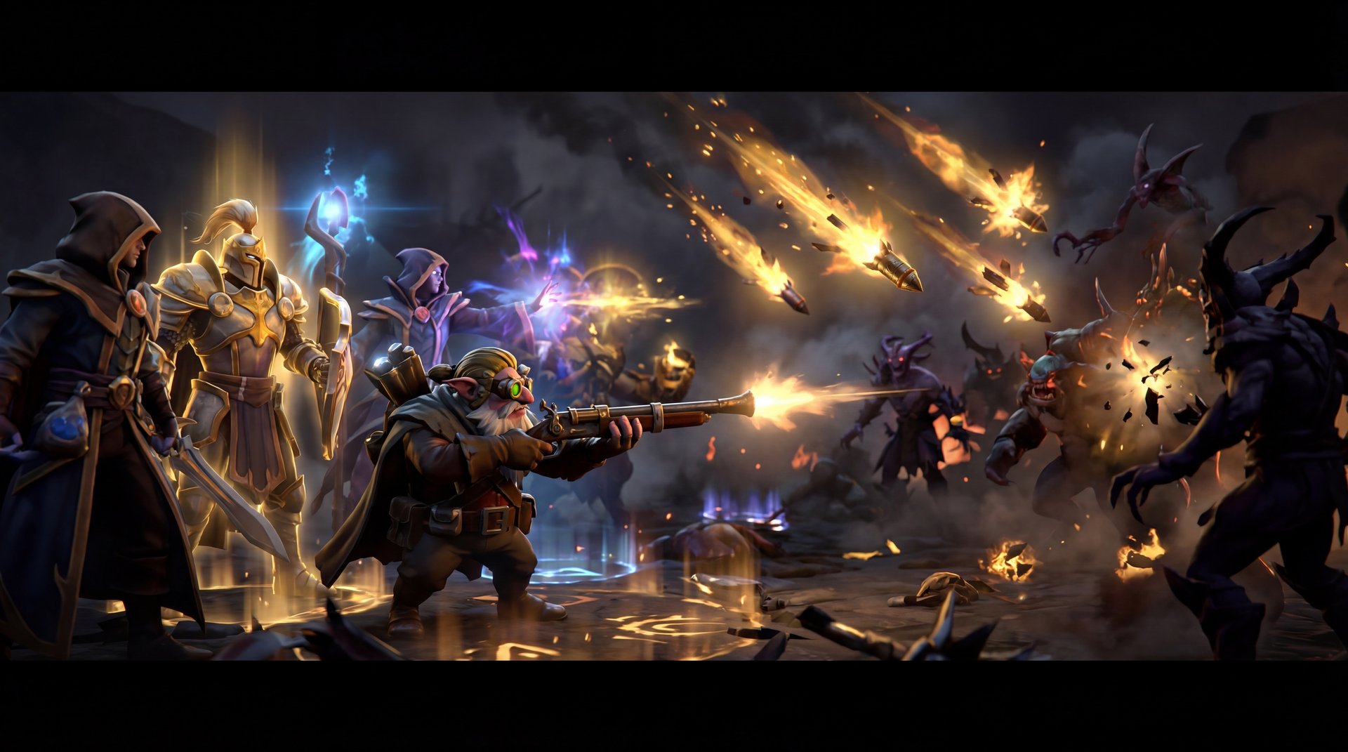 Sniper in late game team fight positioning Dota 2