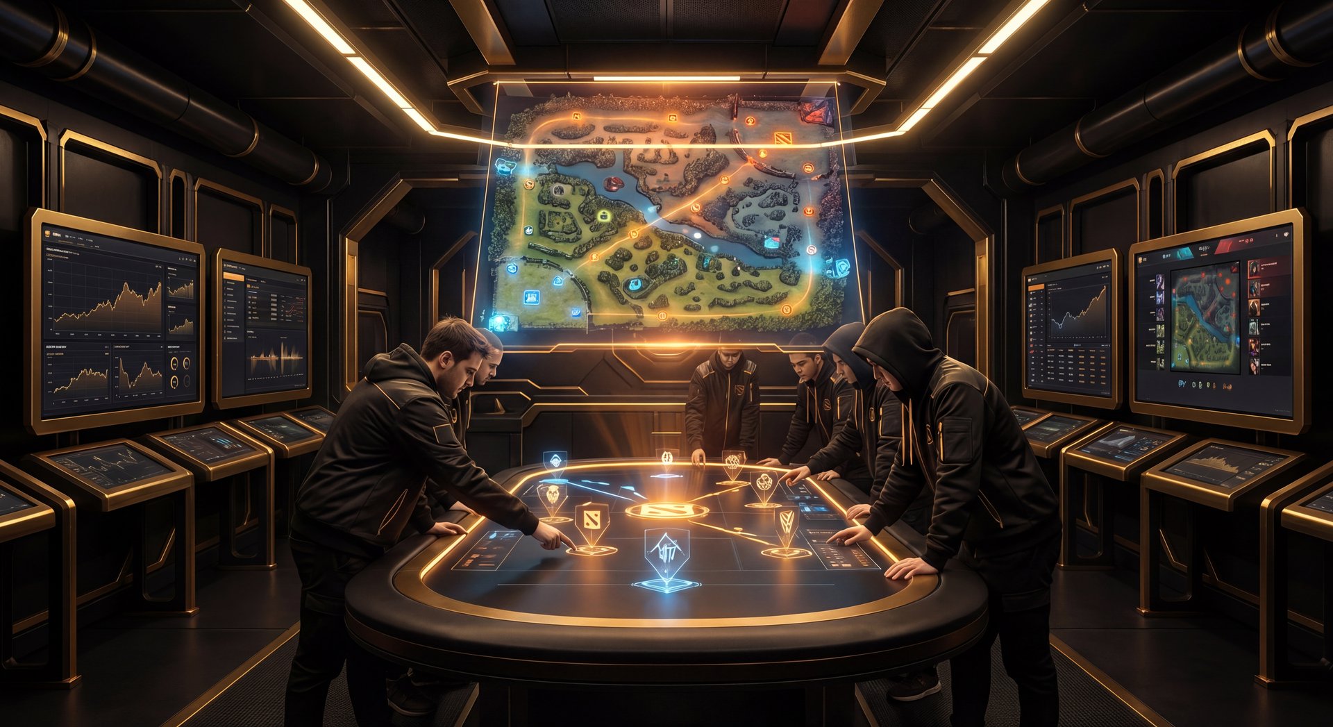 DreamLeague S29 strategic analysis room in Dota 2