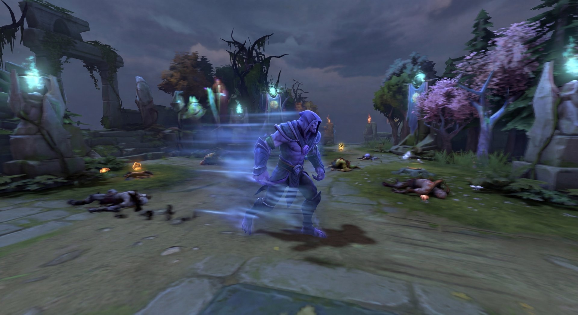 Faceless Void using Time Walk in lane