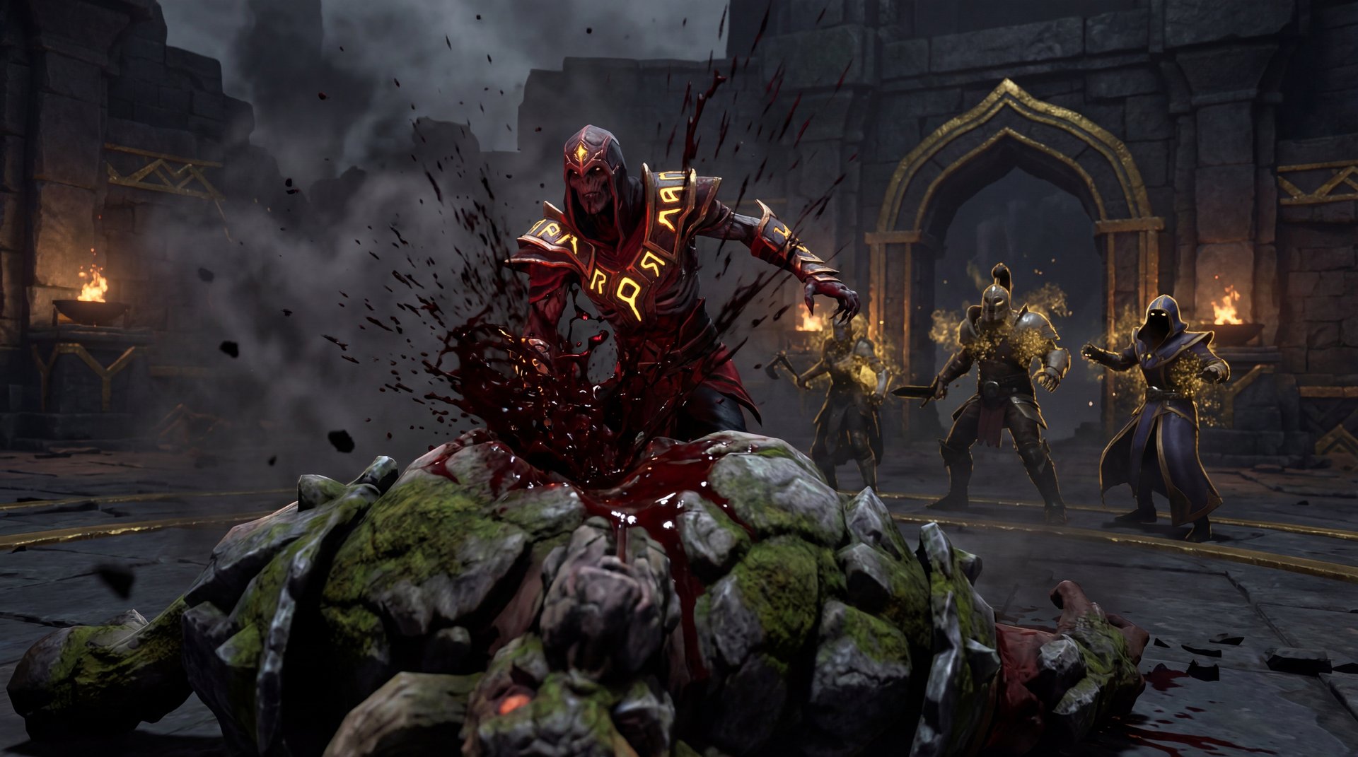 Lifestealer Infest ability bursting from Ancient creep