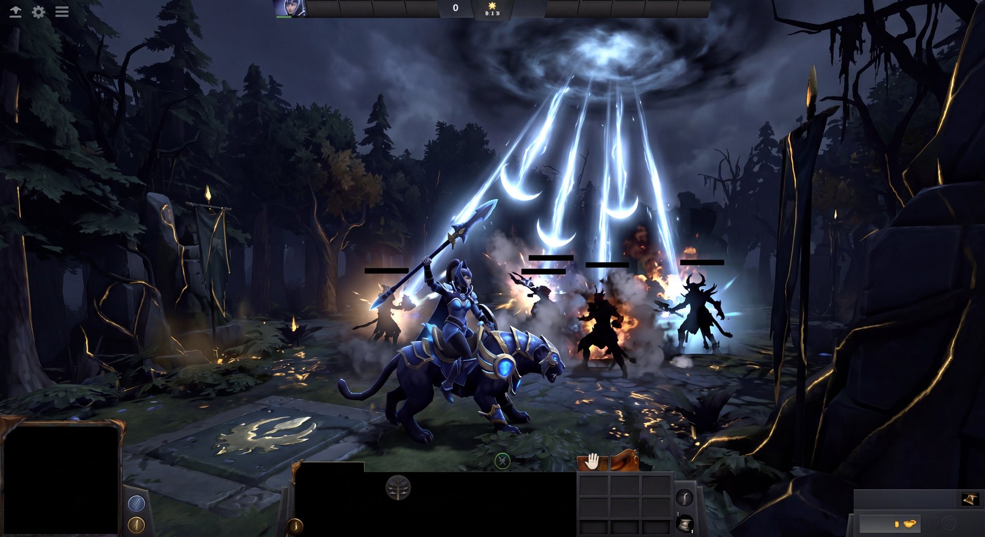 Luna using Eclipse in a team fight