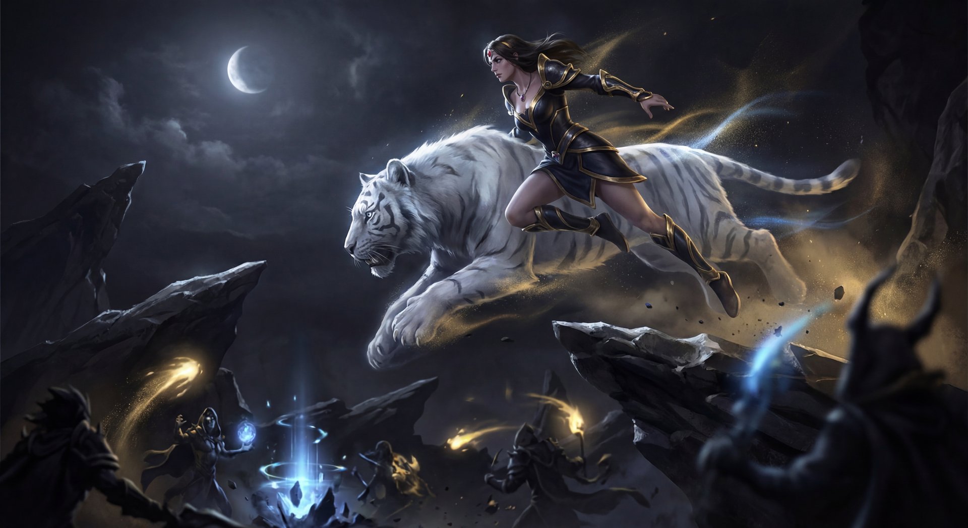 Mirana item build progression Dragon Lance Manta Style BKB dark background Dota 2