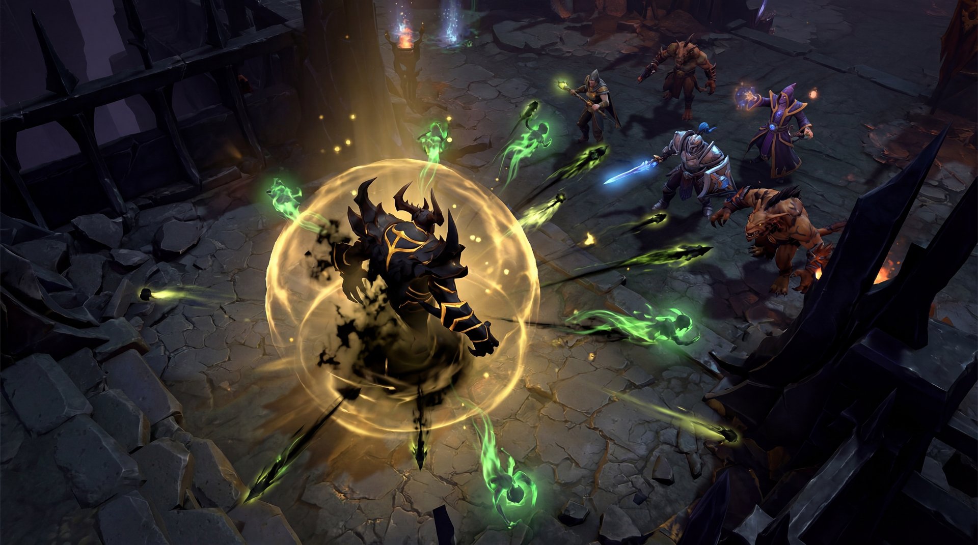 Shadow Fiend in teamfight Dota 2