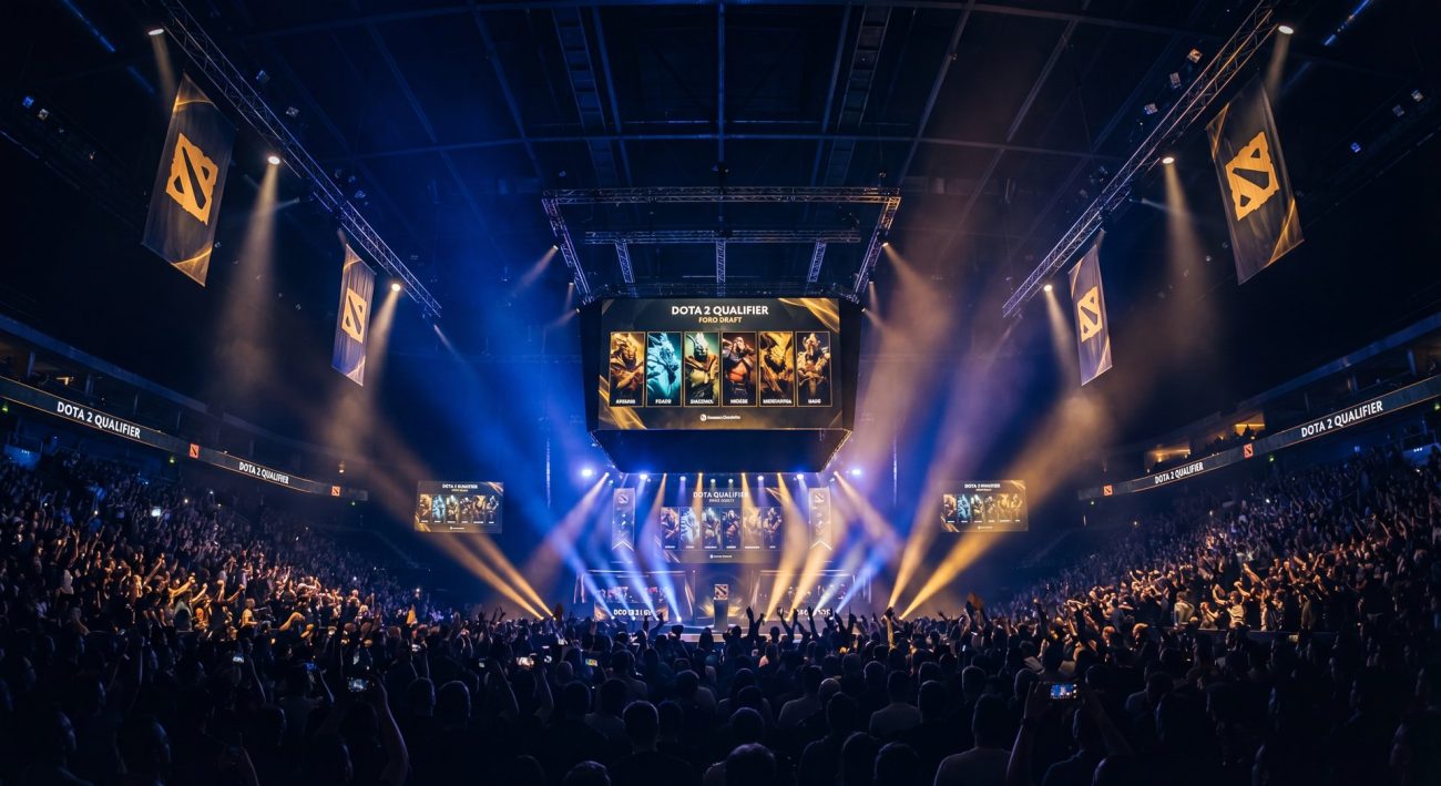 Dota 2 DreamLeague Season 29 qualifier stage atmosphere