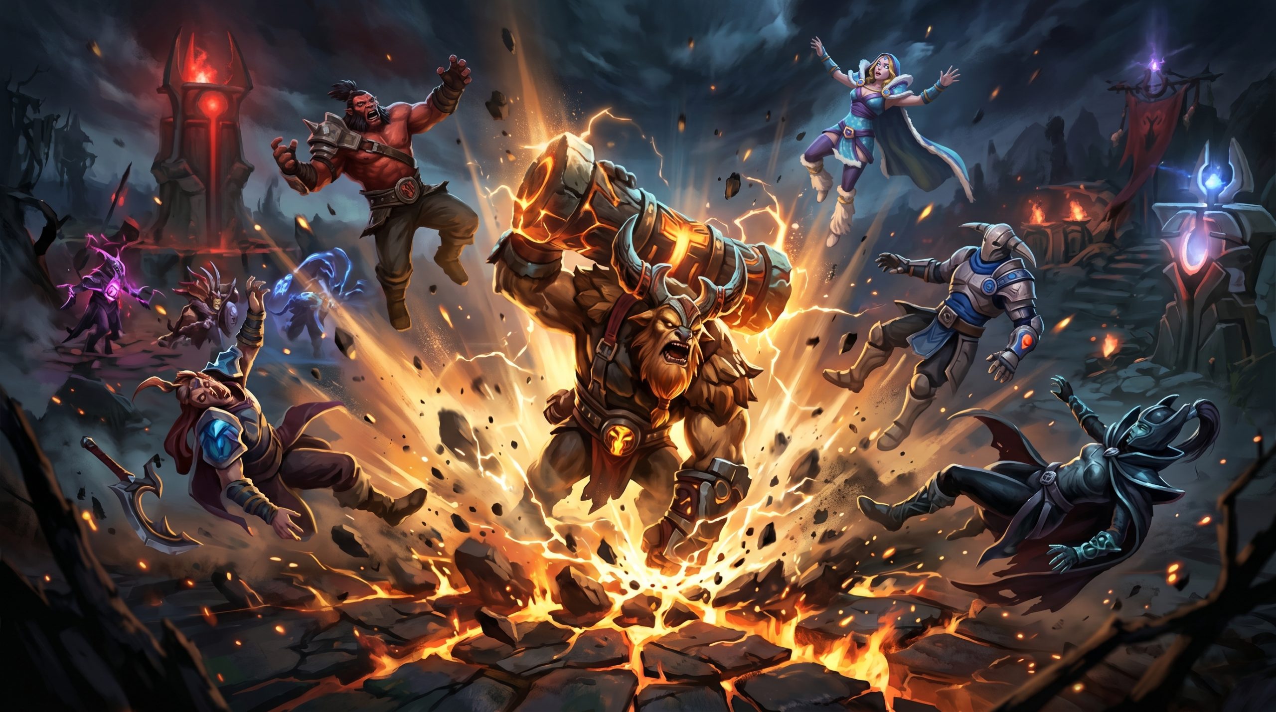 Earthshaker teamfight