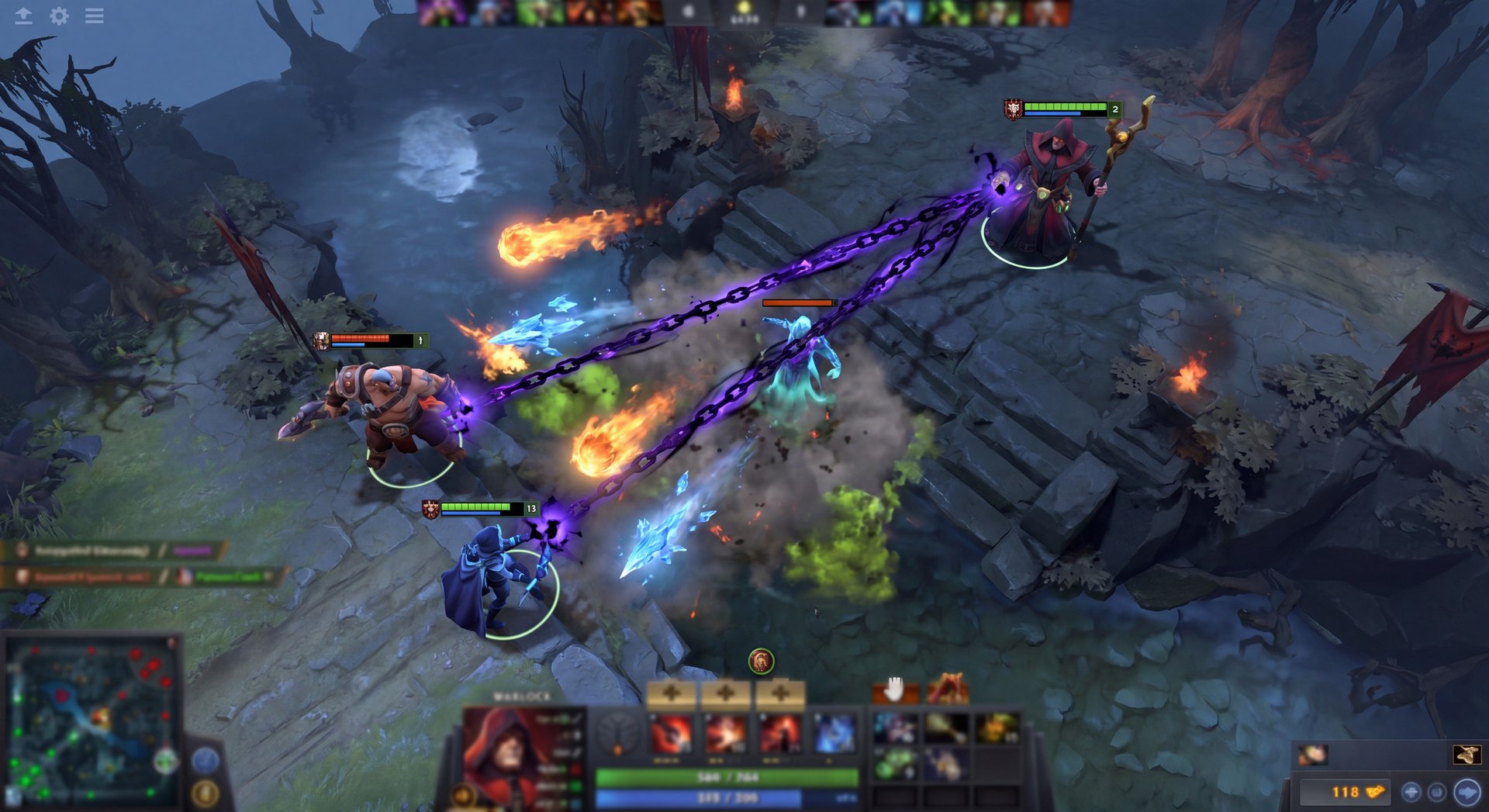 Warlock casting Fatal Bonds