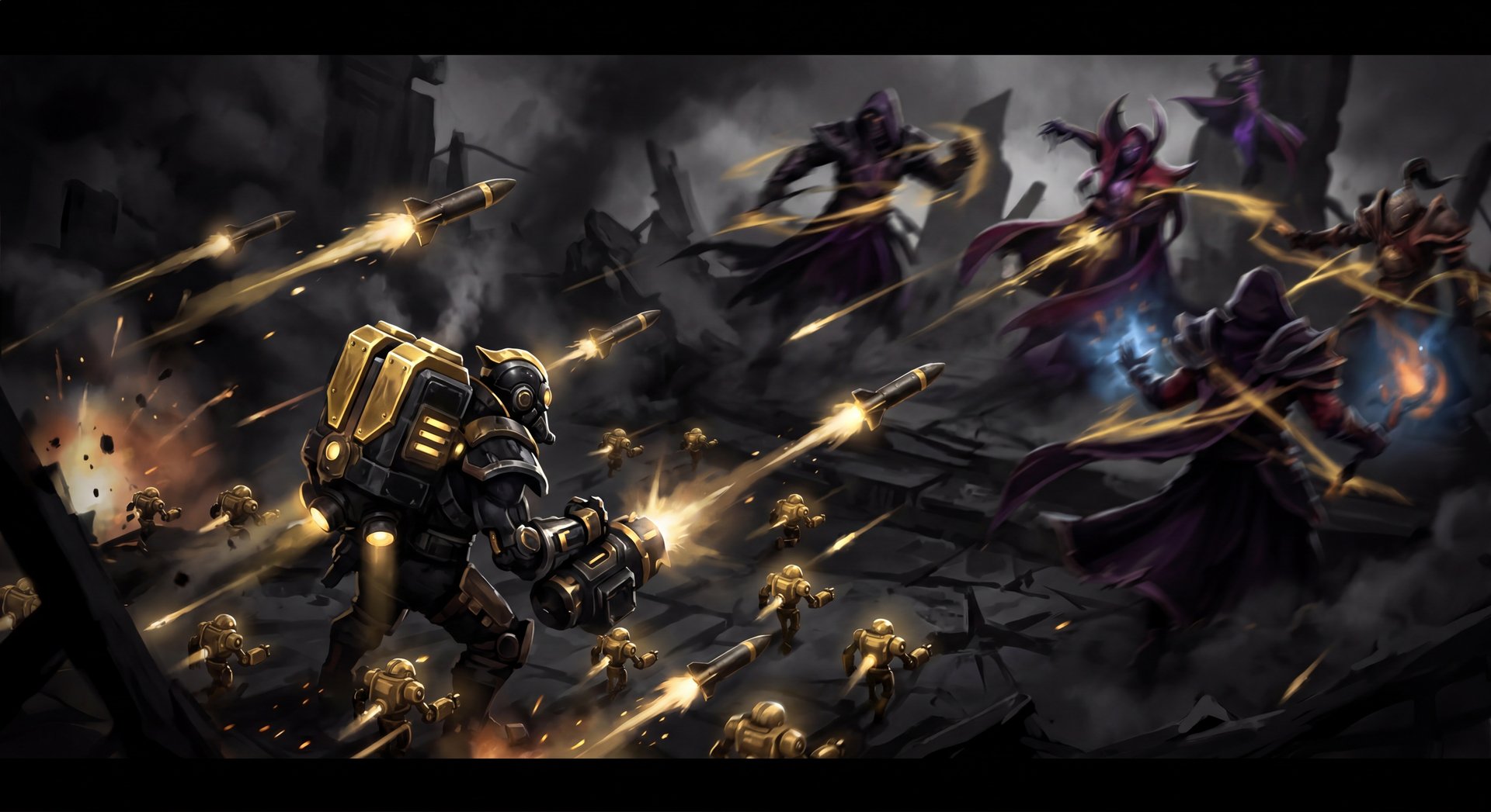Tinker in late game teamfight