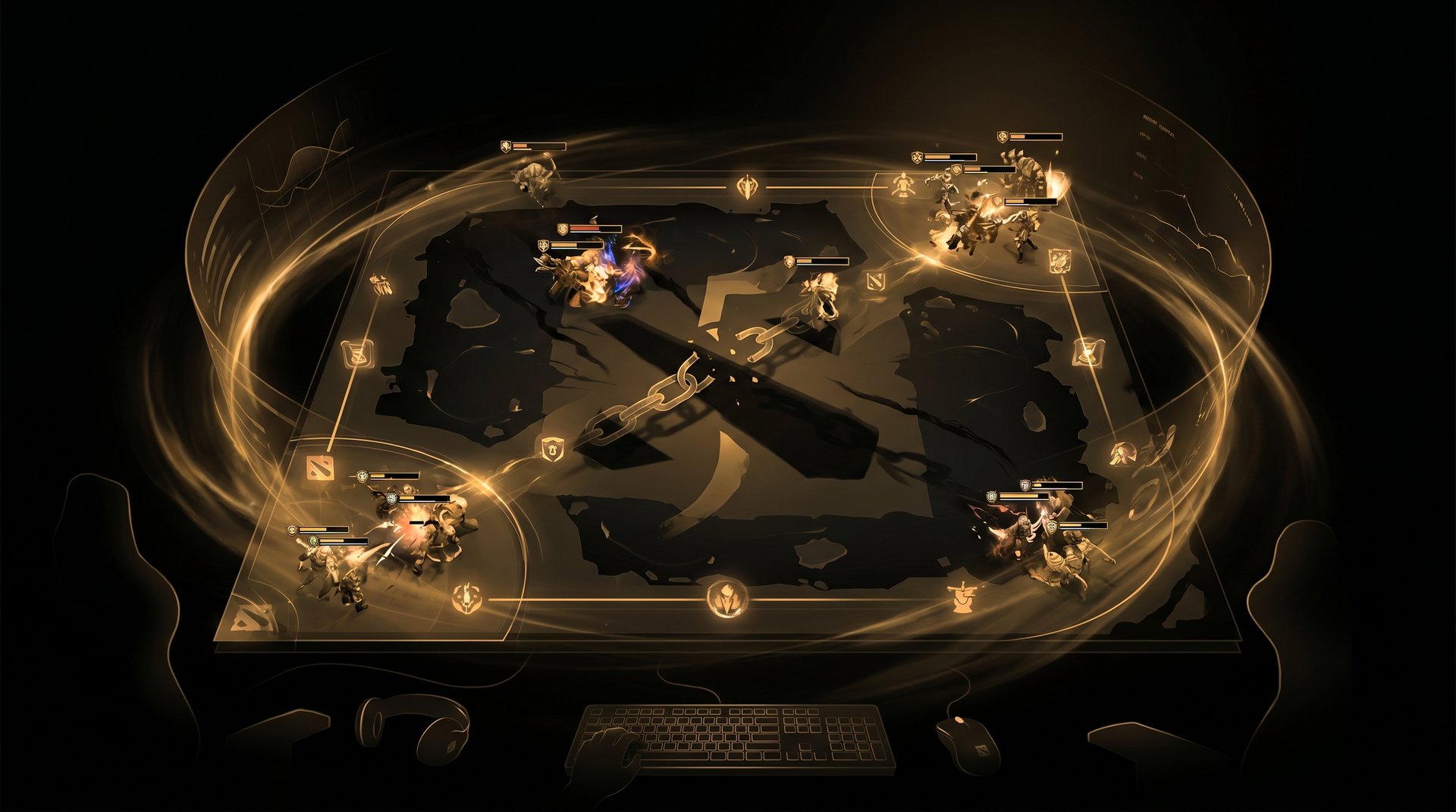 Dota 2 featured strategy image with cinematic map lighting
