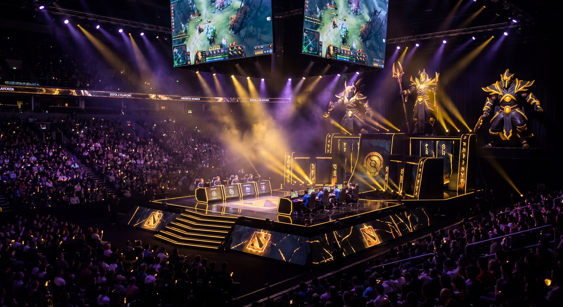 DreamLeague playoff stage cinematic arena