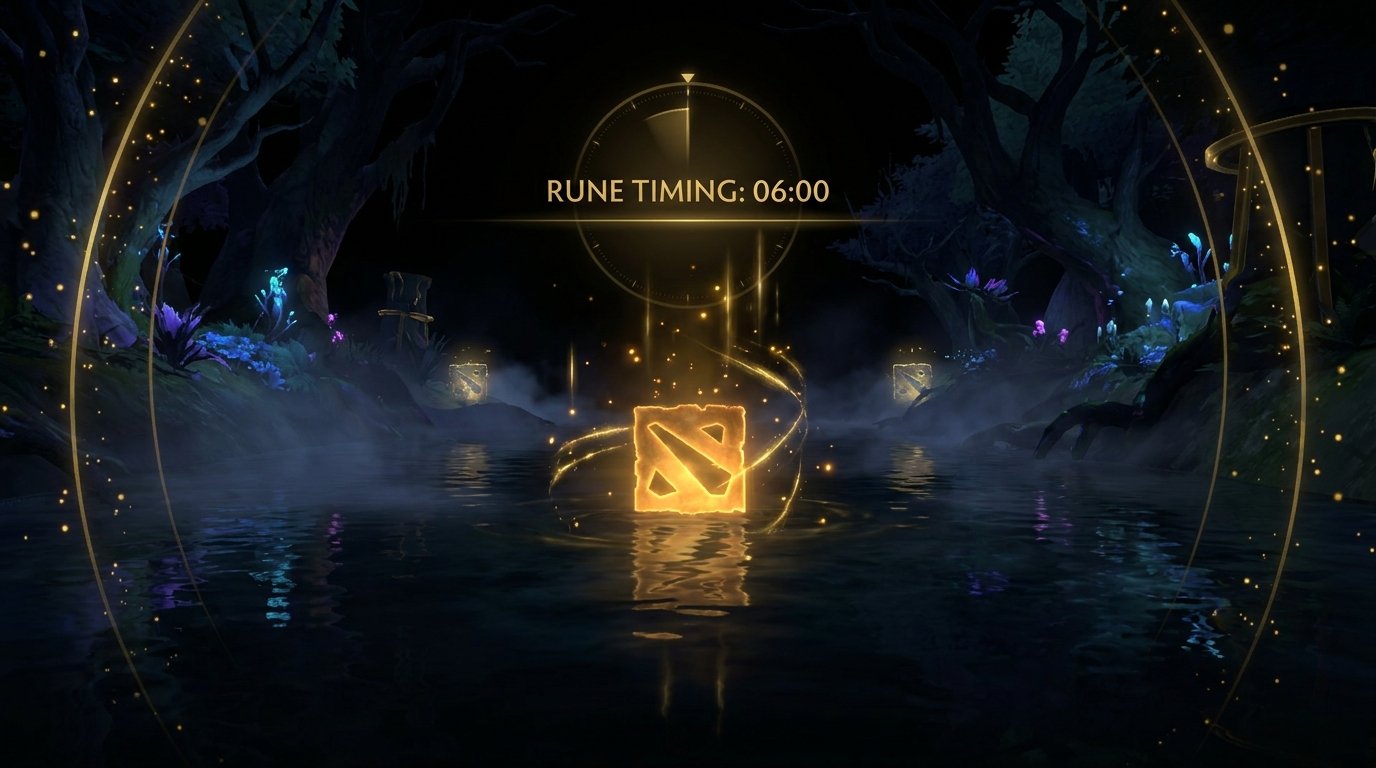 Dota 2 rune mid lane timing guide