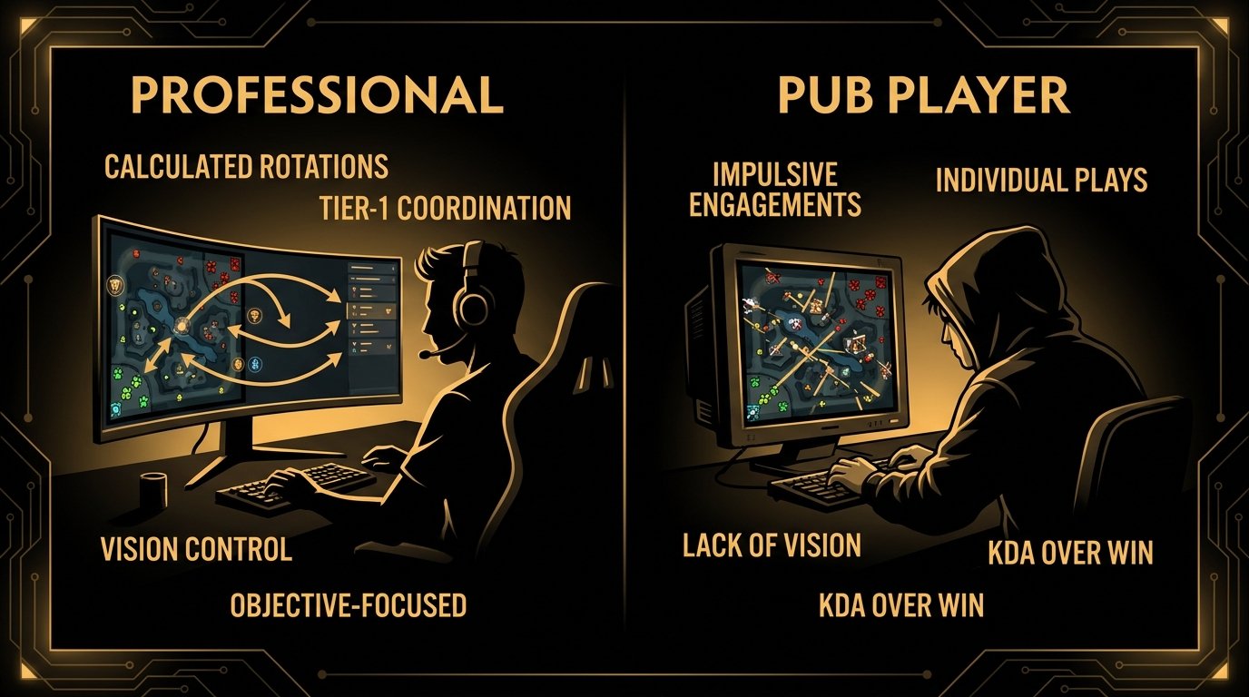Dota 2 pro vs pub what to copy guide