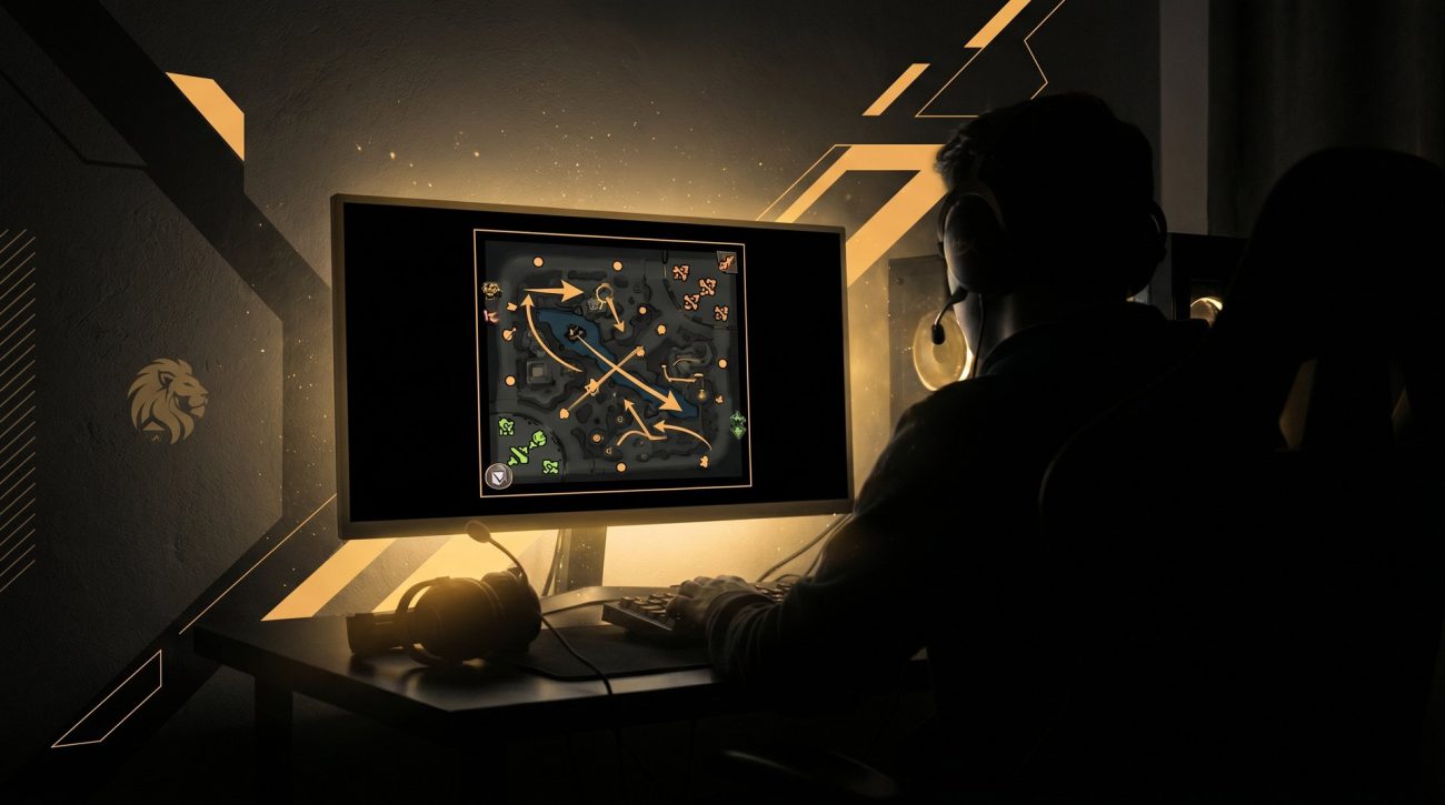 Dota 2 featured strategy image with cinematic map lighting
