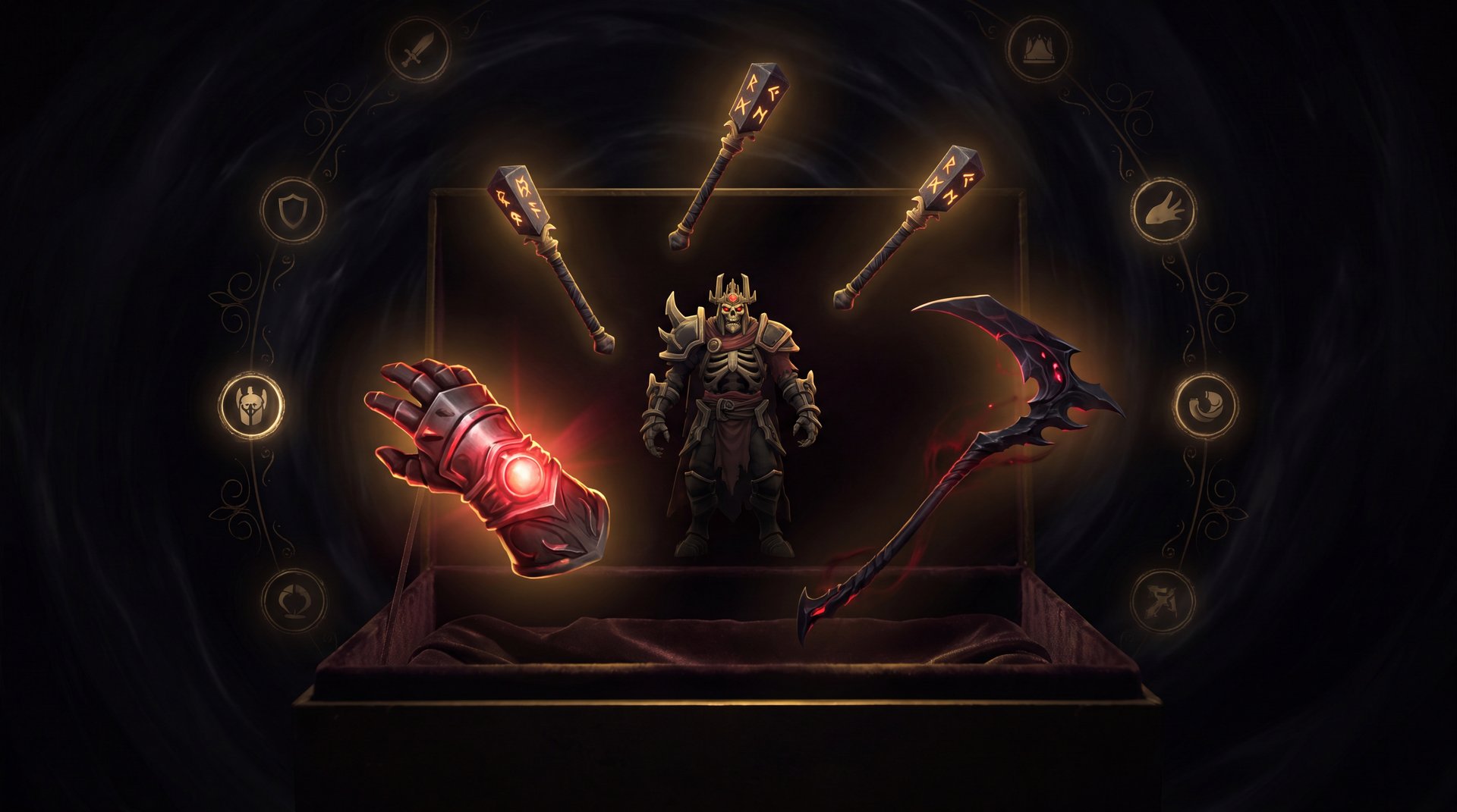 Wraith King Dota 2 itemization build Armlet Desolator skeletal king warrior gold