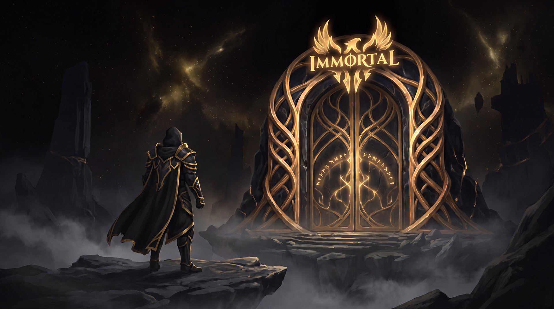Dota 2 Divine to Immortal rank comparison chart with MMR ranges gold cinematic