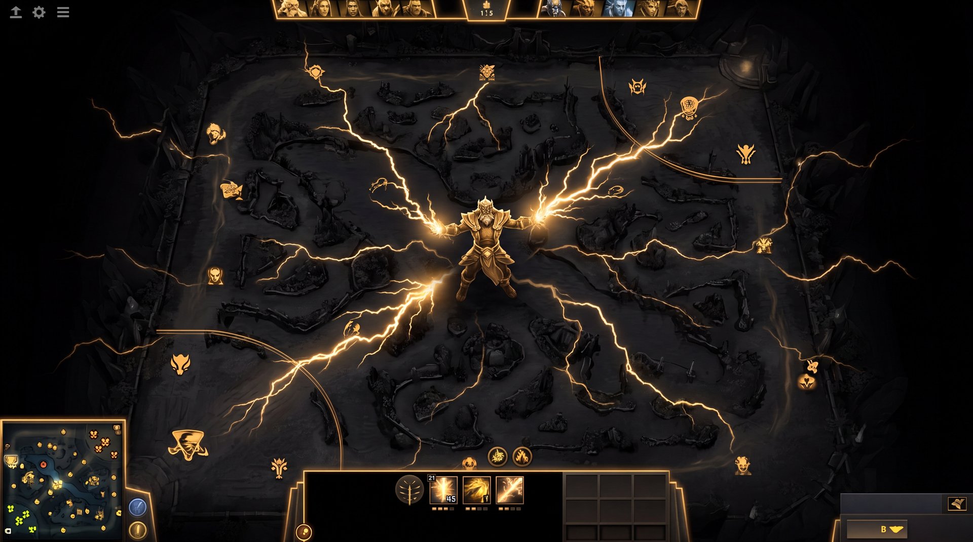 Zeus Dota 2 abilities lightning bolt arc lightning thundergod wrath ability icons
