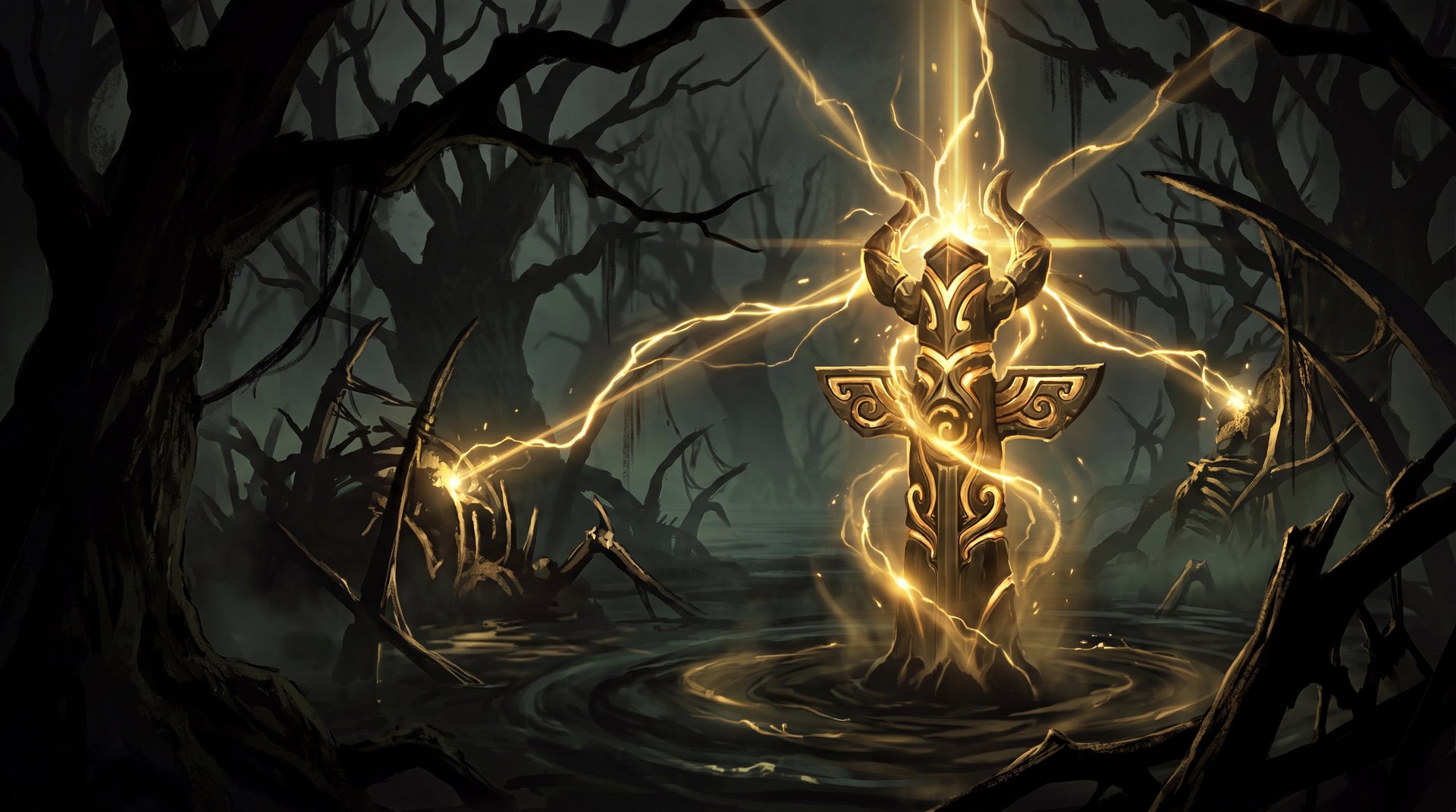 Shadow Shaman Serpent Ward tower push Dota 2 cinematic dark art