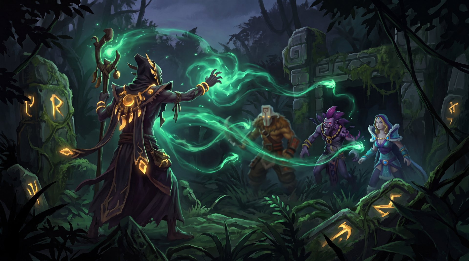 Shadow Shaman teamfight support Dota 2 Immortal gameplay dark art