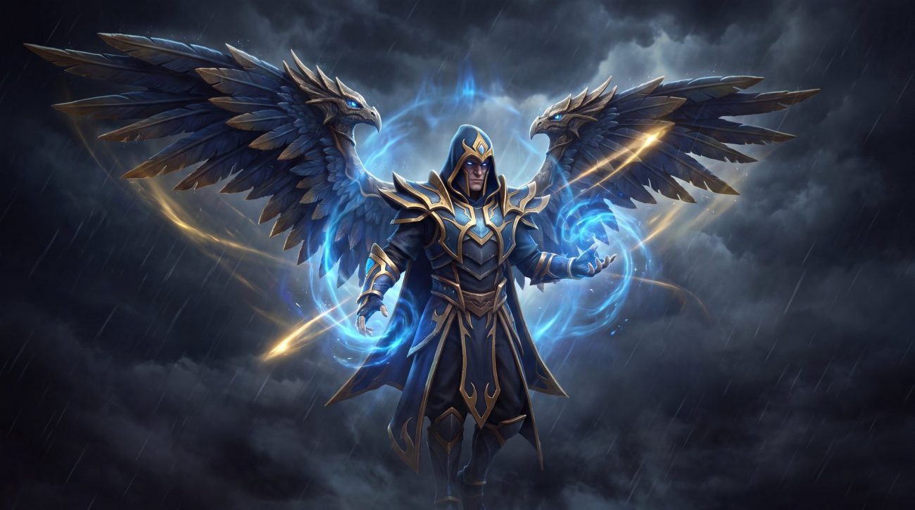 Skywrath Mage Dota 2 hero portrait arcane magic wings featured