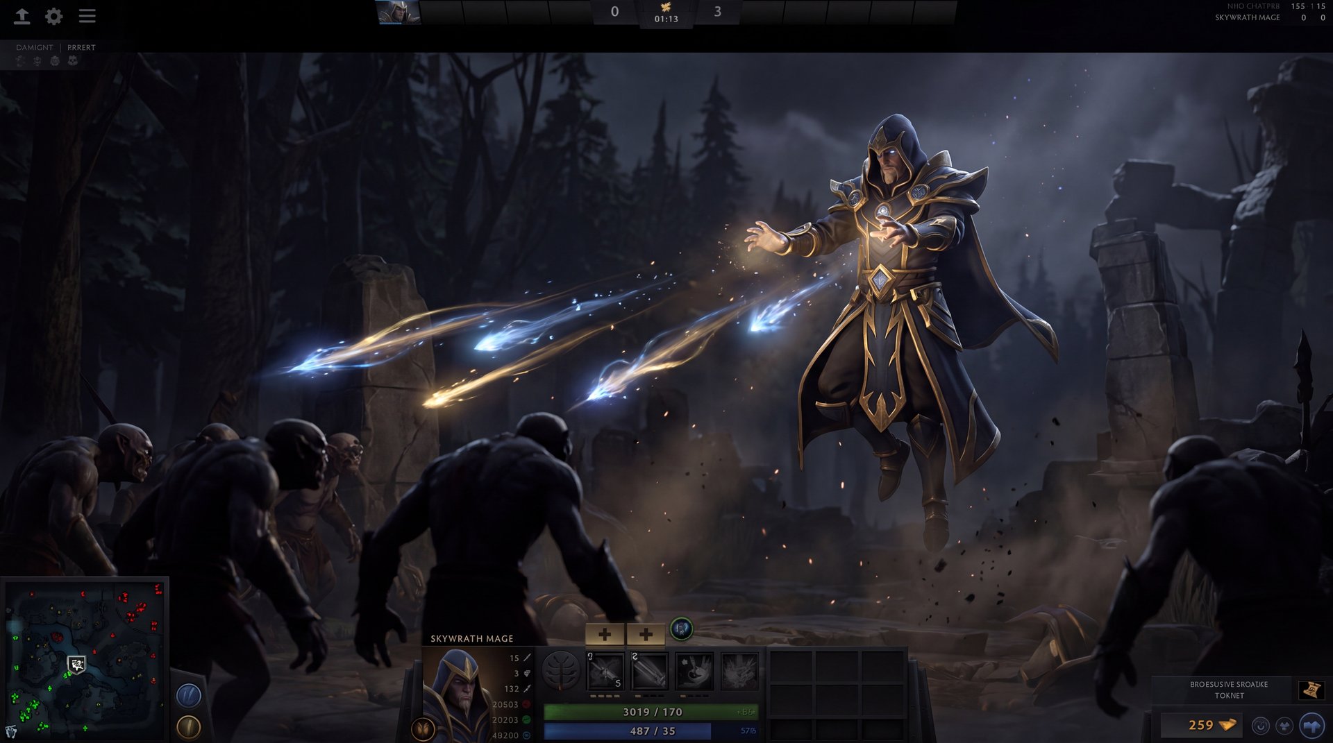 Skywrath Mage laning phase early game strategy Dota 2 intelligence hero