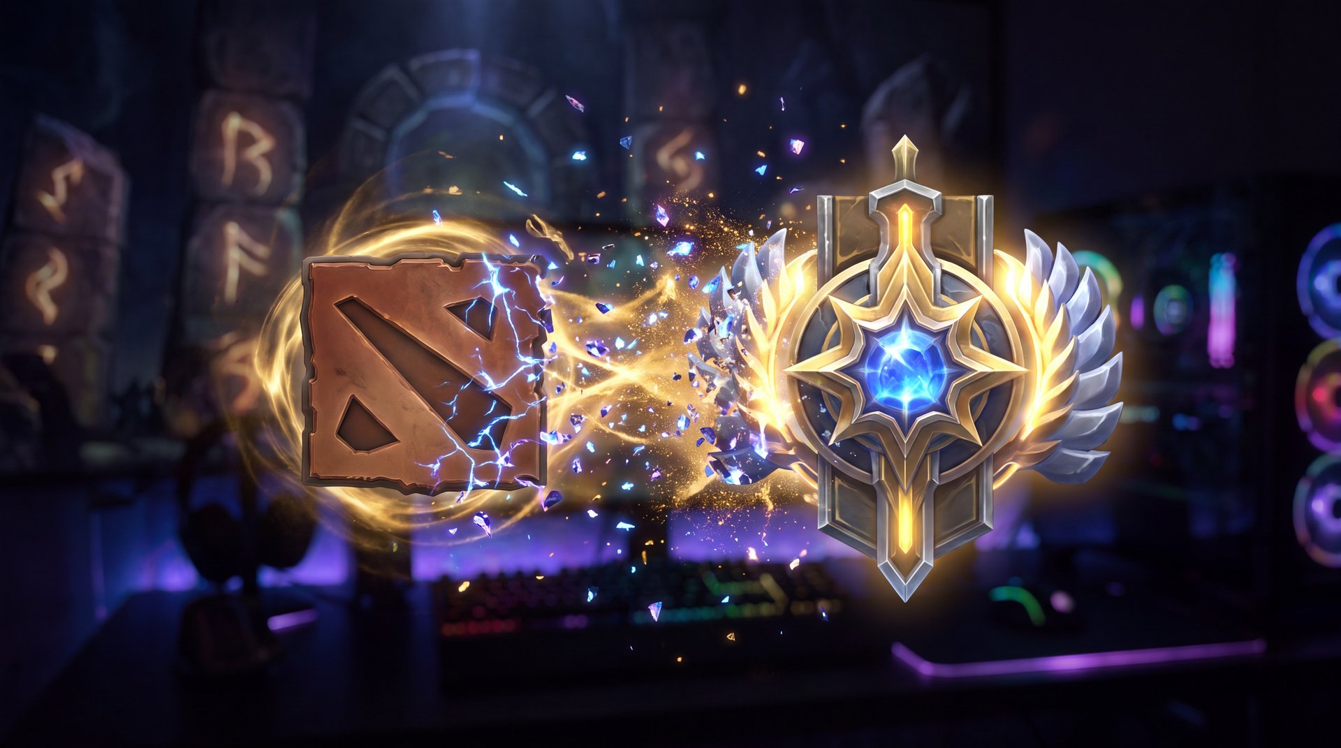 Dota 2 Archon to Legend MMR boost rank upgrade cinematic