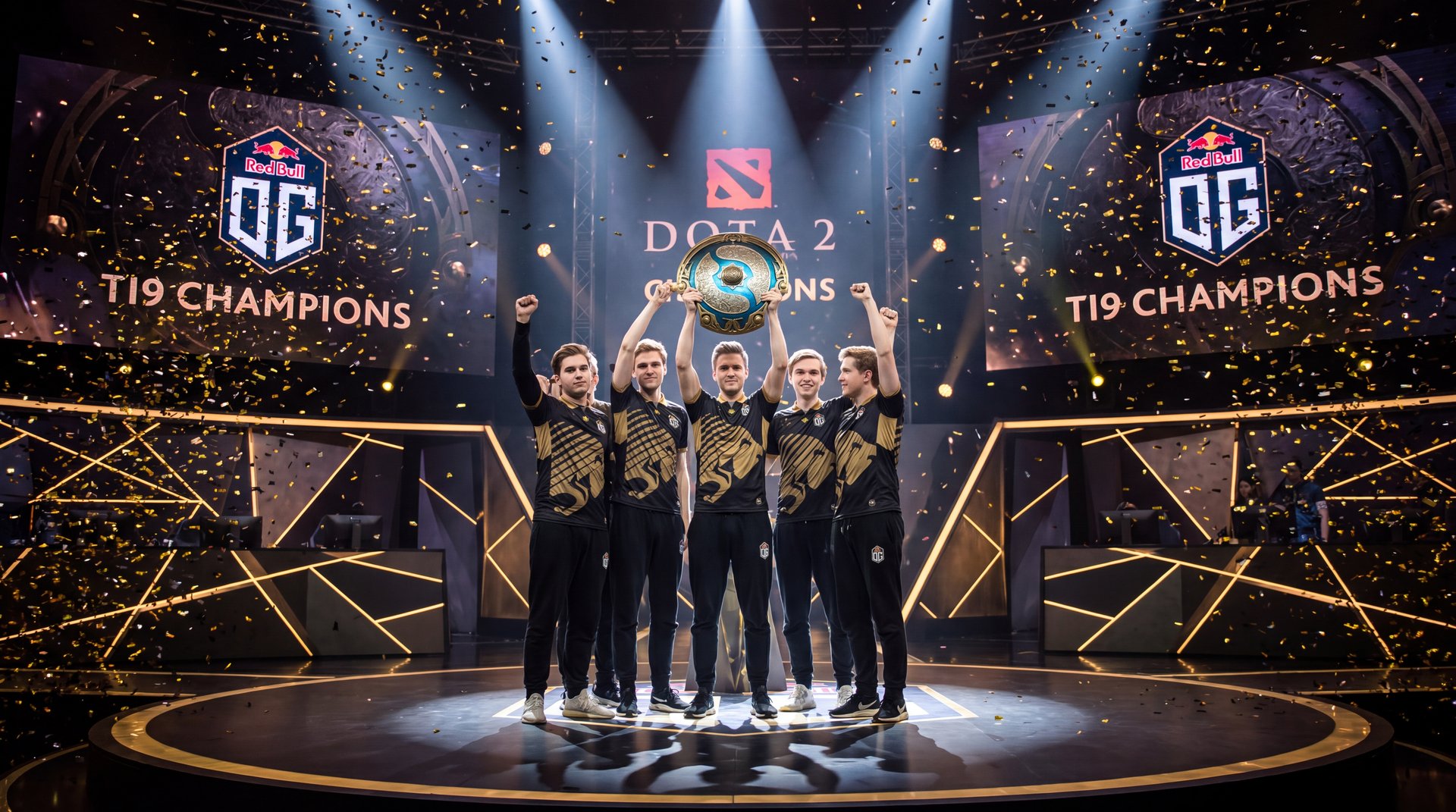 OG TI9 2019 defending champions back-to-back Aegis ceremony Dota 2